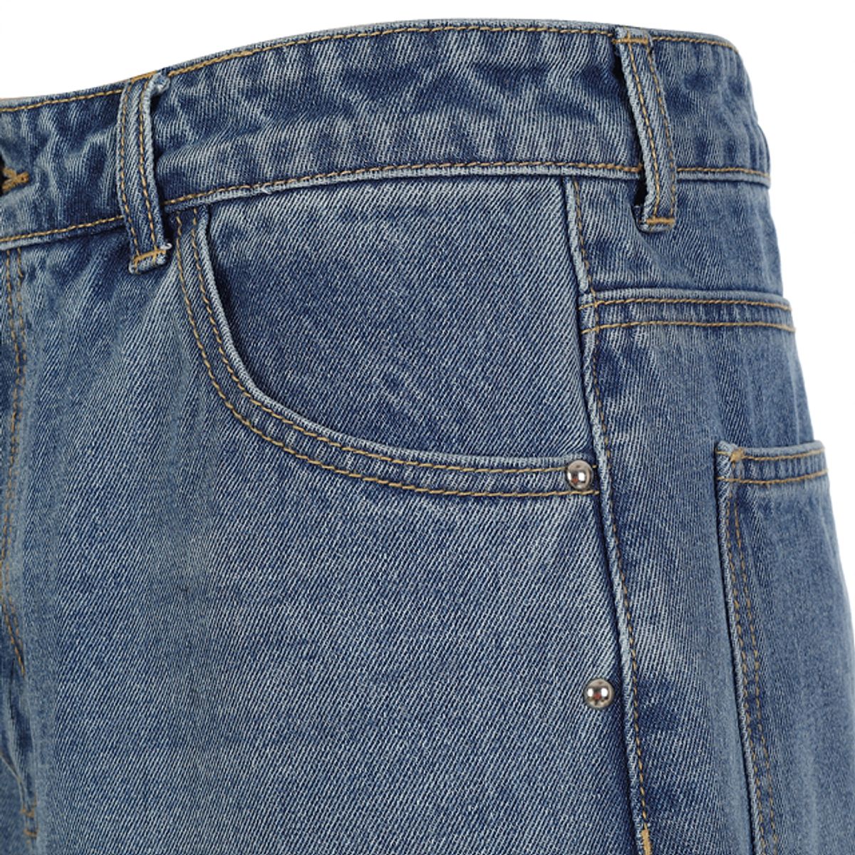 라라폭스(LALAFOX) RIVET MIDI DENIM PANTS BLUE BQ2DP005