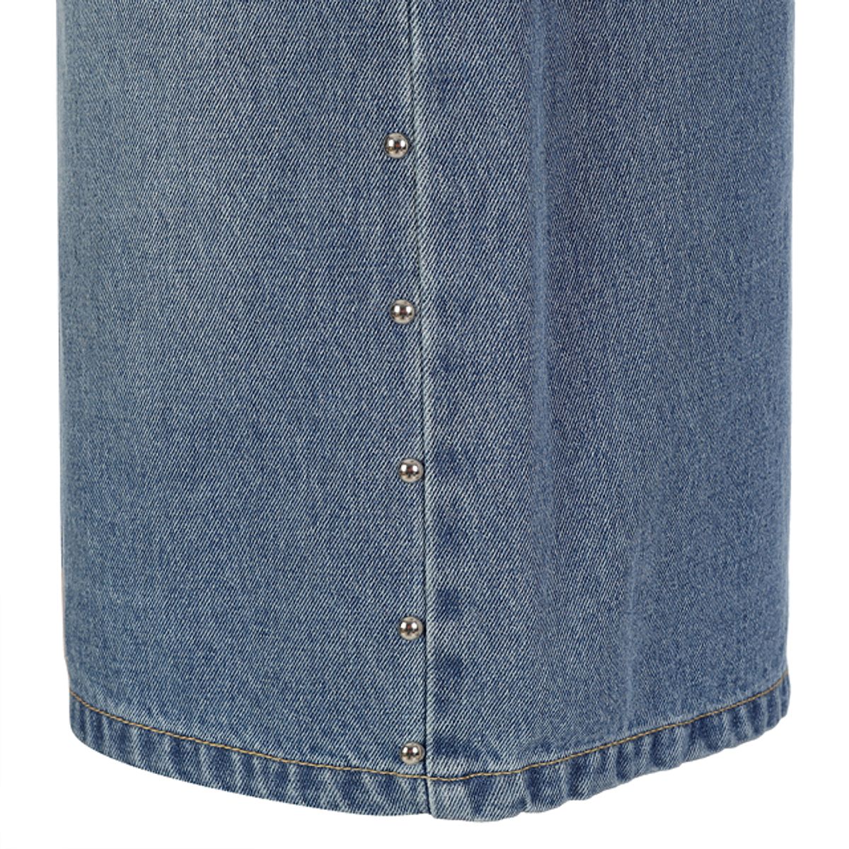 라라폭스(LALAFOX) RIVET MIDI DENIM PANTS BLUE BQ2DP005