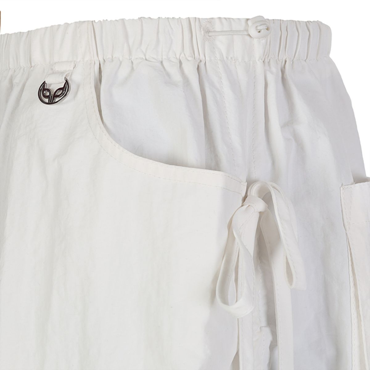 라라폭스(LALAFOX) SIDE STRING PARACHUTE PANTS WHITE BQ2WP027