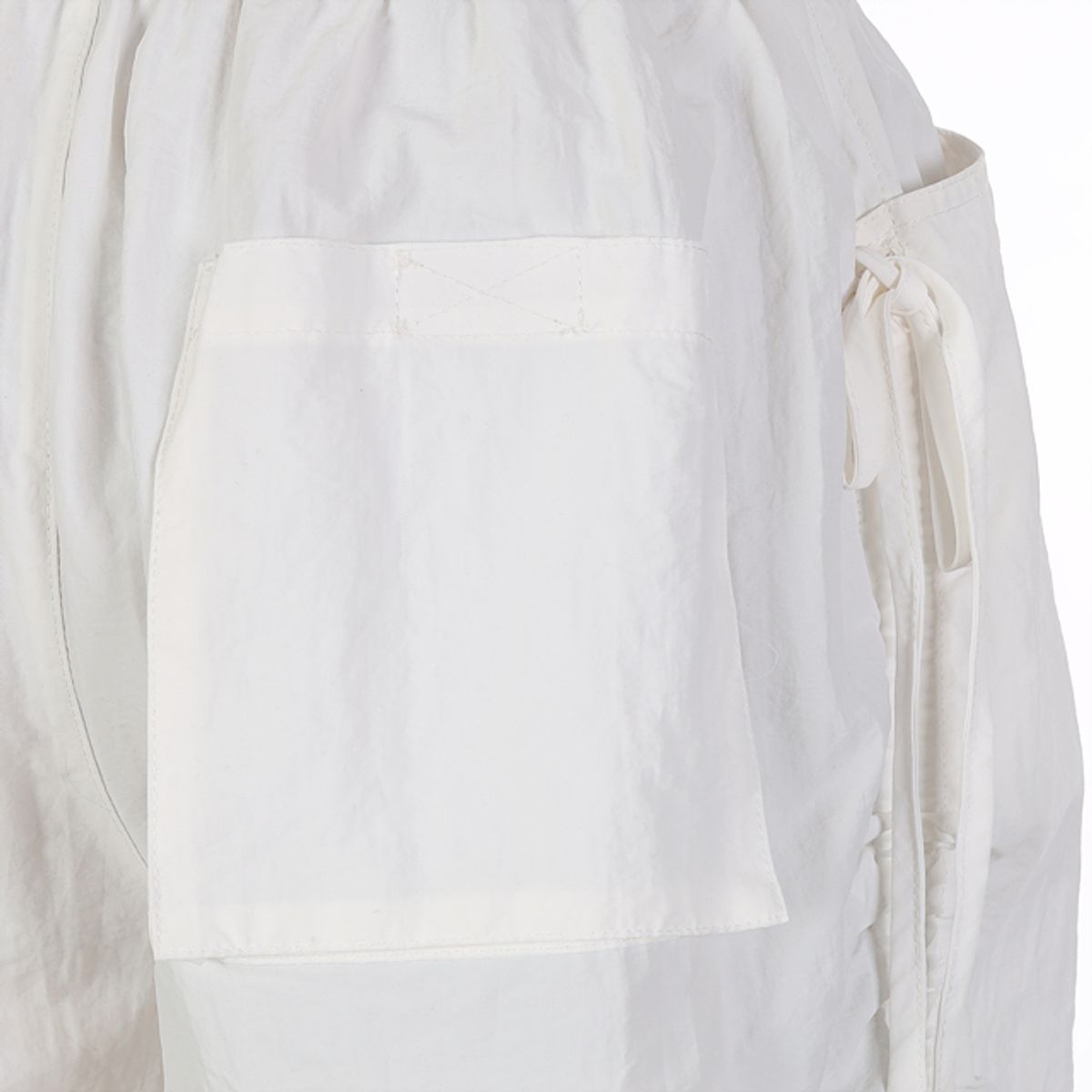 라라폭스(LALAFOX) SIDE STRING PARACHUTE PANTS WHITE BQ2WP027