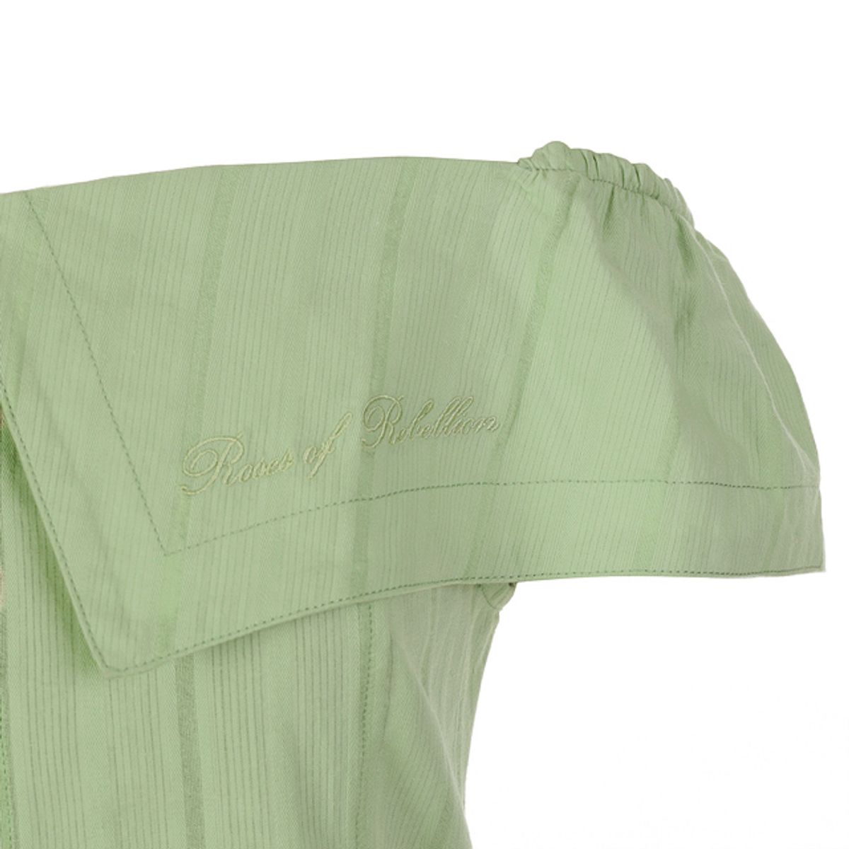 라라폭스(LALAFOX) OFF-SHOULDER BLOUSE LIGHT GREEN BQ2WB003