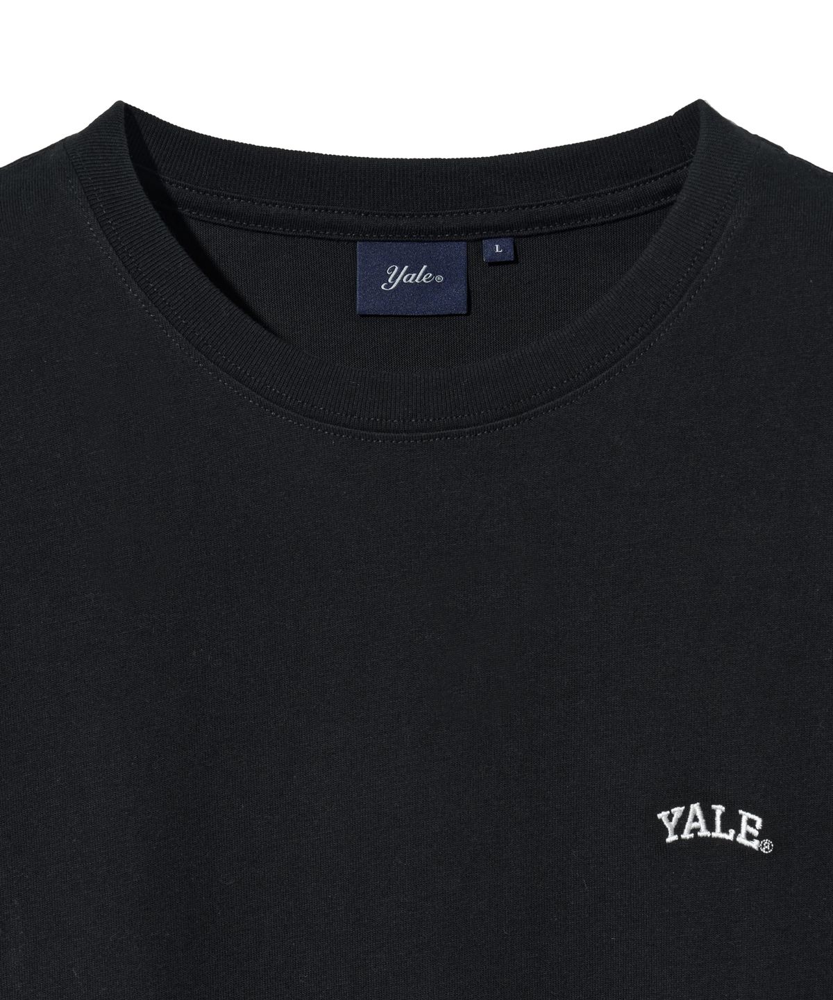예일(YALE) [16수 코마사] 2PACK 스몰아치 반팔티셔츠 블랙/블랙