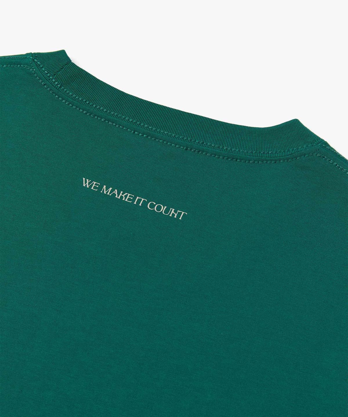 더블유엠씨(WMC) 프렌치 레터링 티셔츠_GREEN