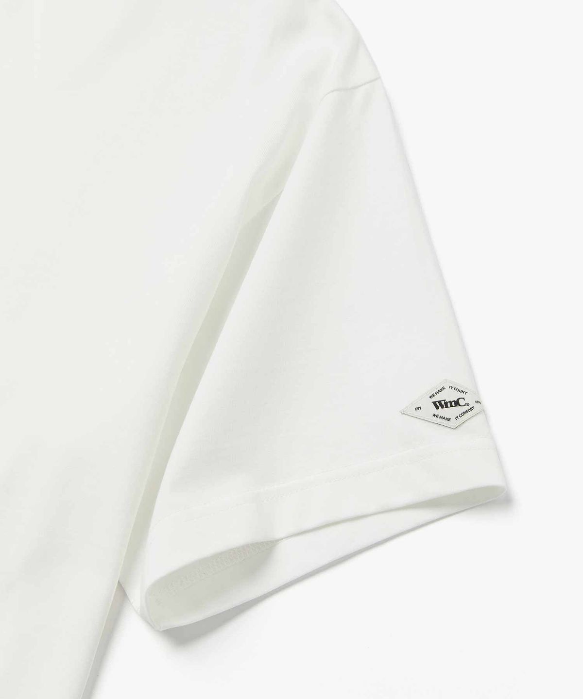 더블유엠씨(WMC) 프렌치 레터링 티셔츠_WHITE