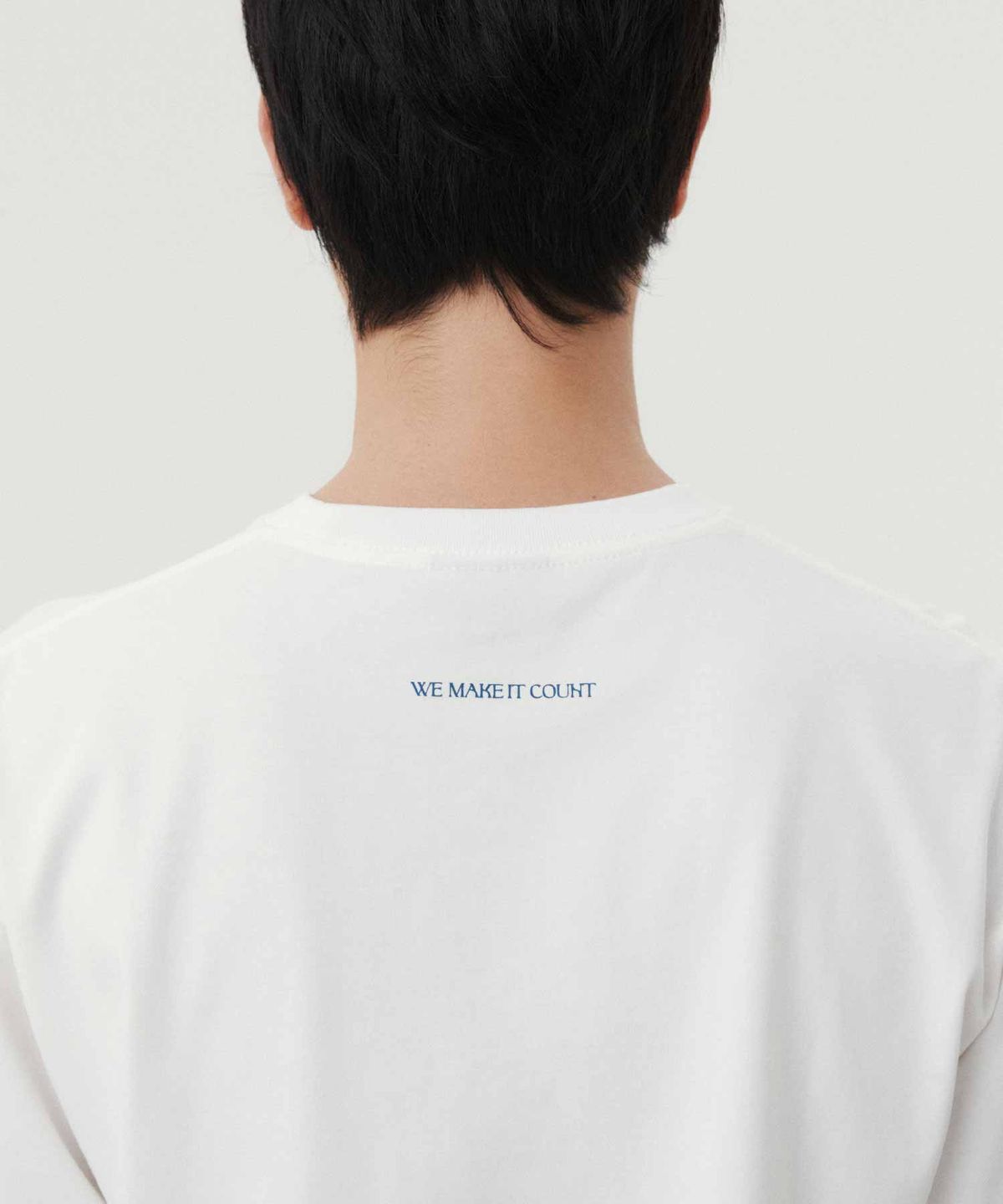 더블유엠씨(WMC) 프렌치 레터링 티셔츠_WHITE