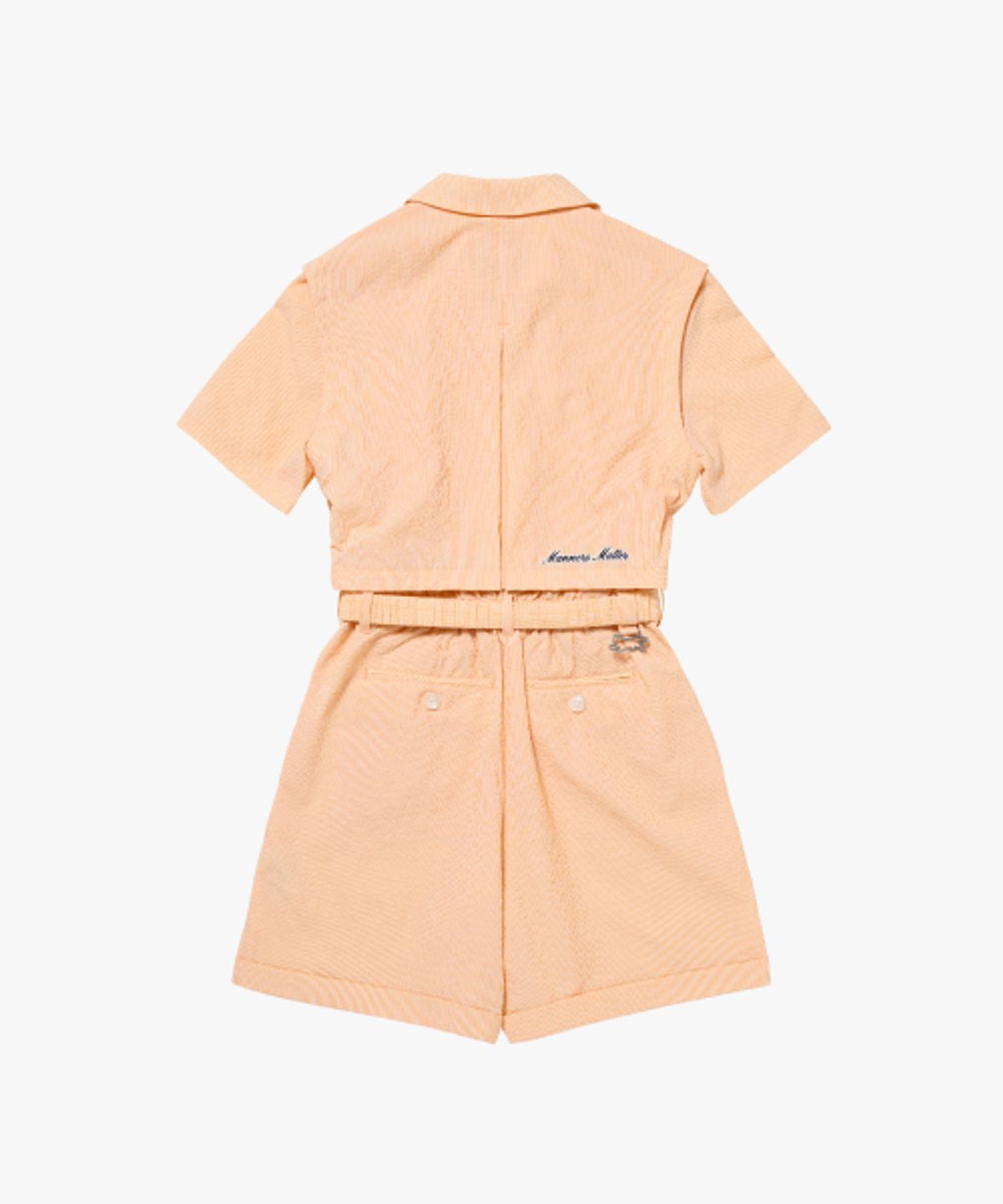 매드캐토스 컨트리클럽(MADCATTOS COUNTRY CLUB) MCC W SEERSUCKER ROMPER-YELLOW