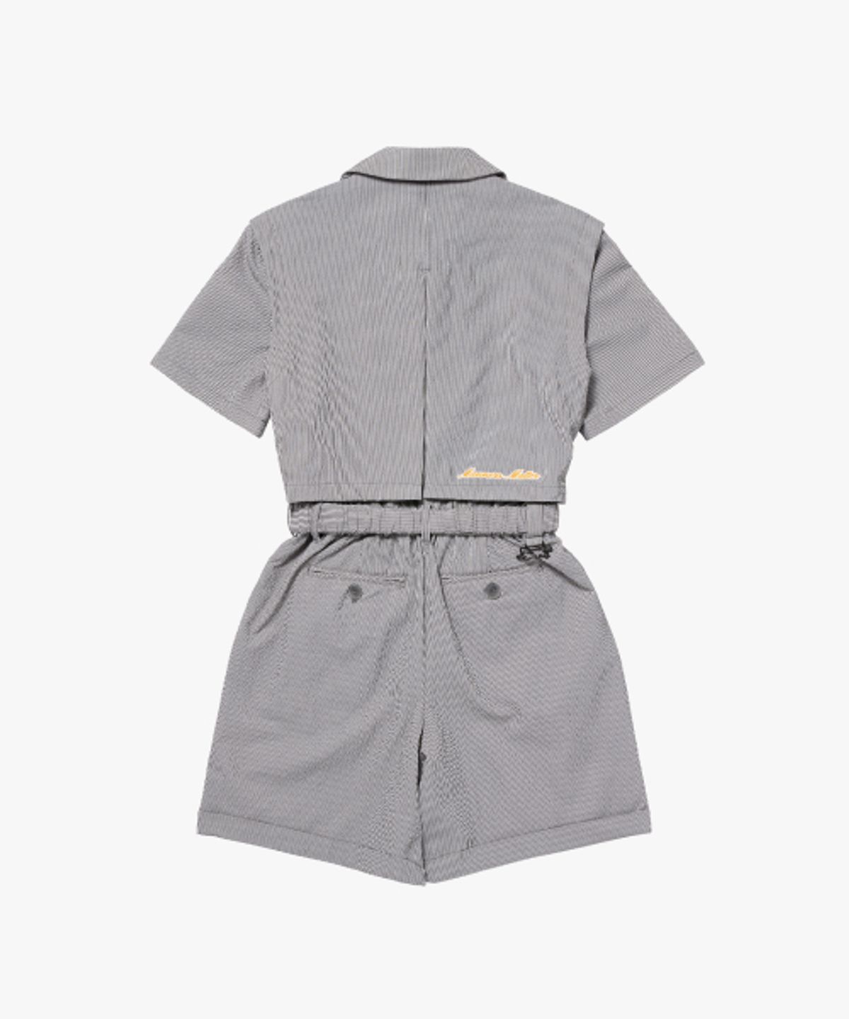 매드캐토스 컨트리클럽(MADCATTOS COUNTRY CLUB) MCC W SEERSUCKER ROMPER-BLACK