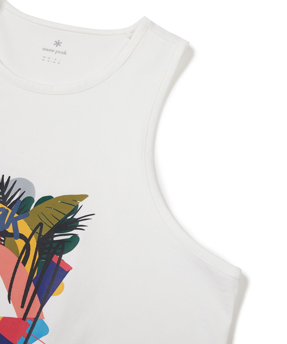 스노우피크 어패럴(SNOWPEAK APPAREL) [스노우피크 X 성낙진] 그래픽 나시 Off White (S24MMFST72)