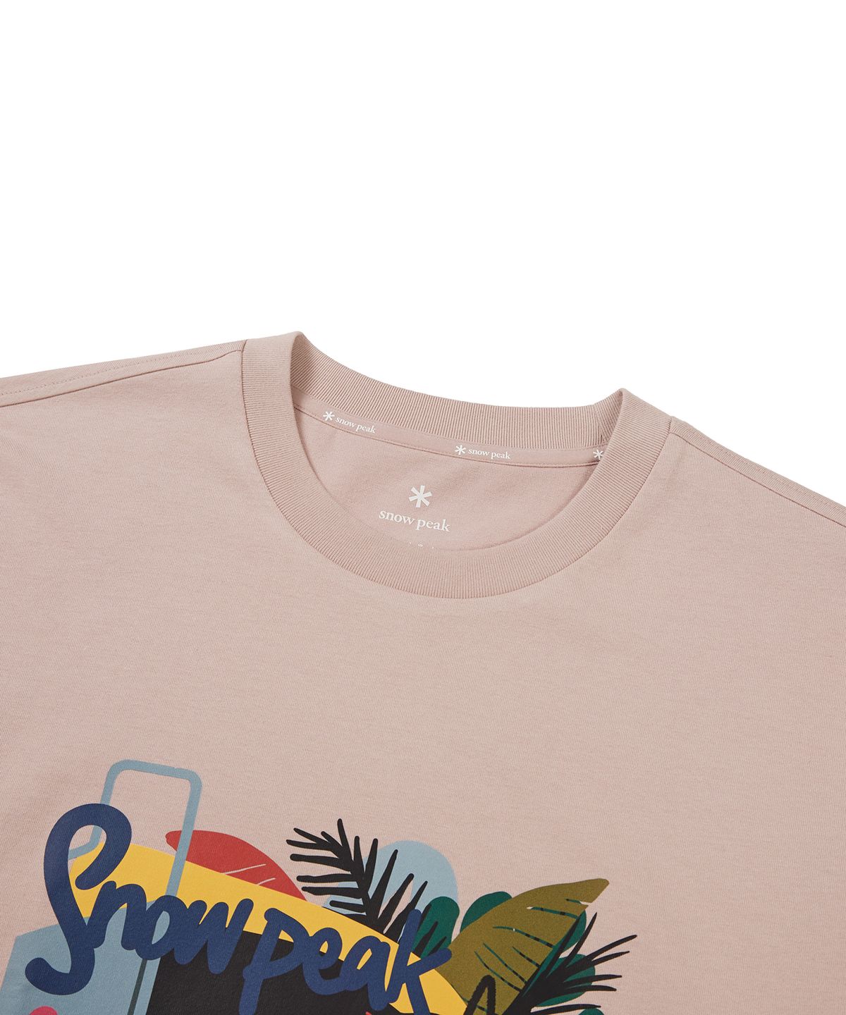 스노우피크 어패럴(SNOWPEAK APPAREL) [스노우피크 X 성낙진] 그래픽 반팔 티셔츠 Salmon (S24MMFTS86)