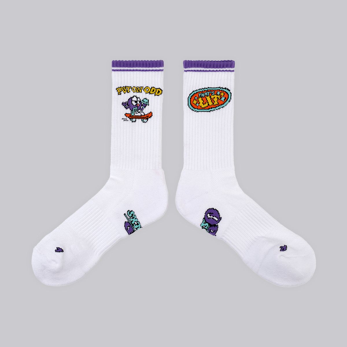 오드삭스(ODDSOCKS) [선물세트] 쿨맥스 스트리트 크루 삭스 4개입