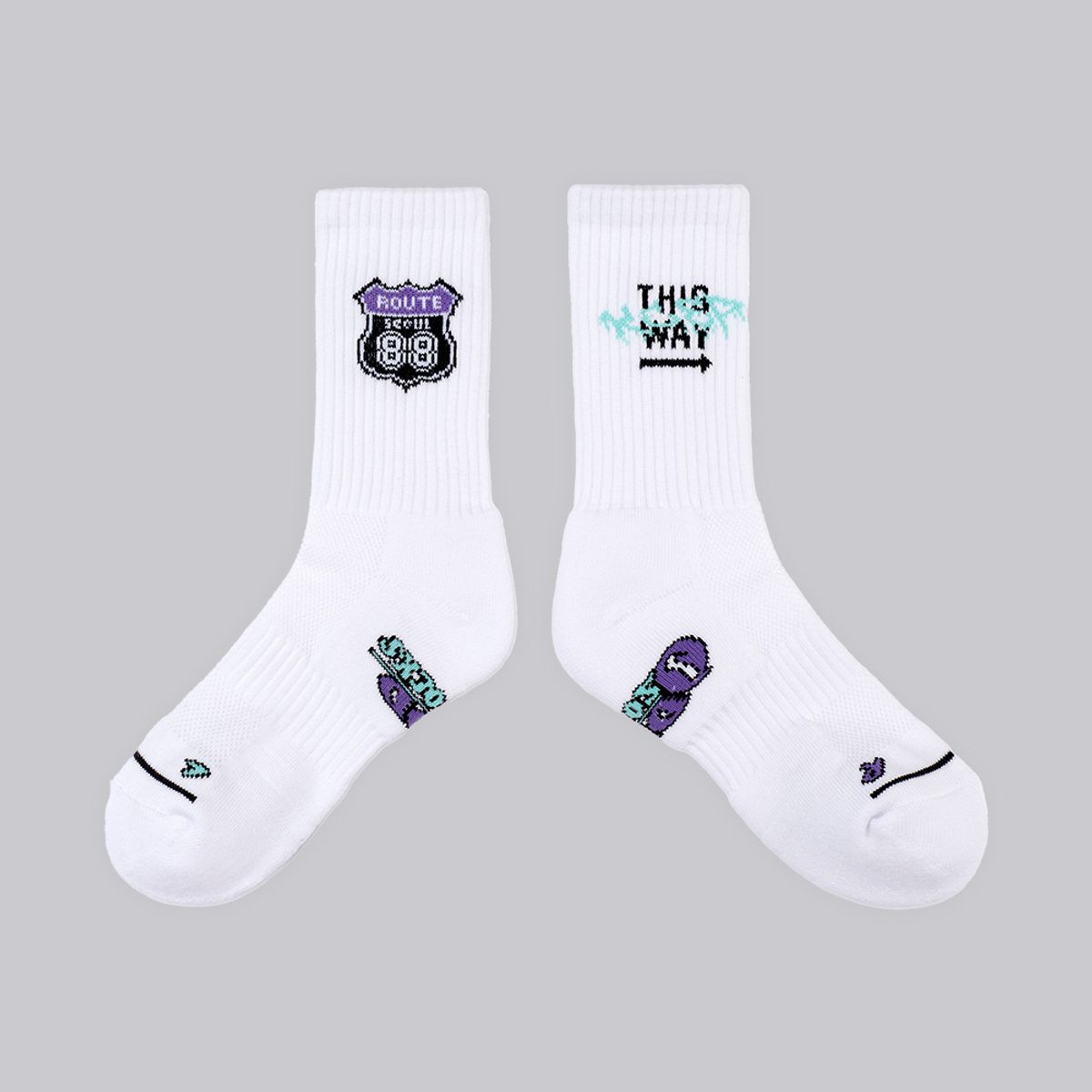 오드삭스(ODDSOCKS) [선물세트] 쿨맥스 스트리트 크루 삭스 4개입
