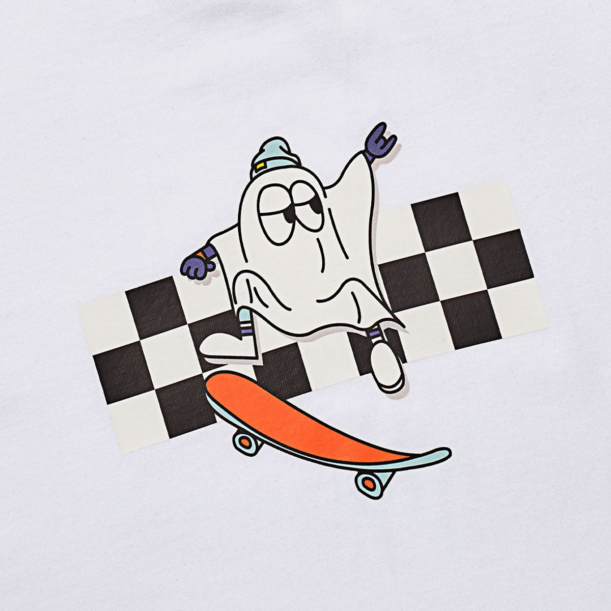 오드삭스(ODDSOCKS) STREET 쿨 키즈 반소매티셔츠 화이트