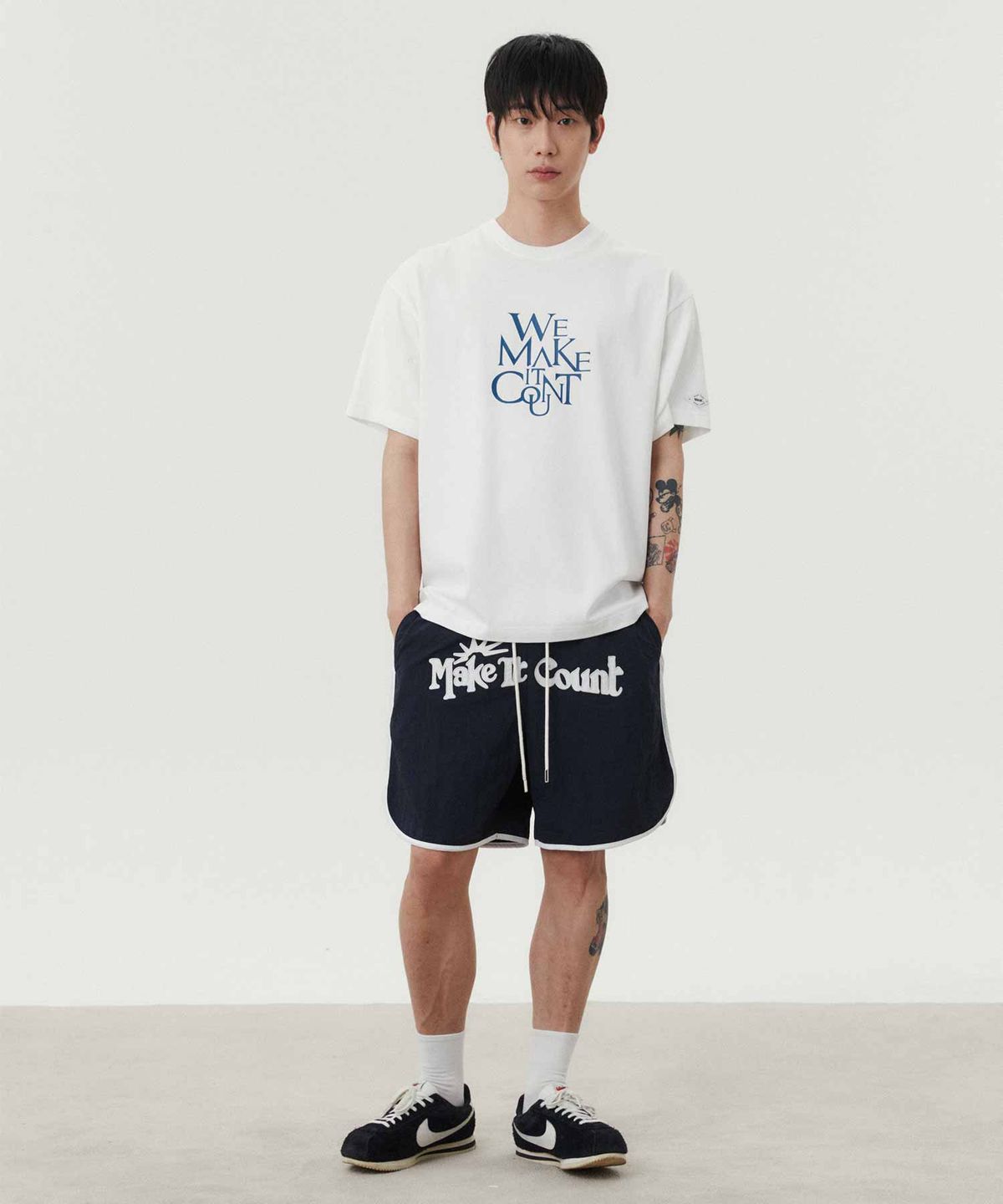 더블유엠씨(WMC) 복서 돌핀 팬츠_NAVY