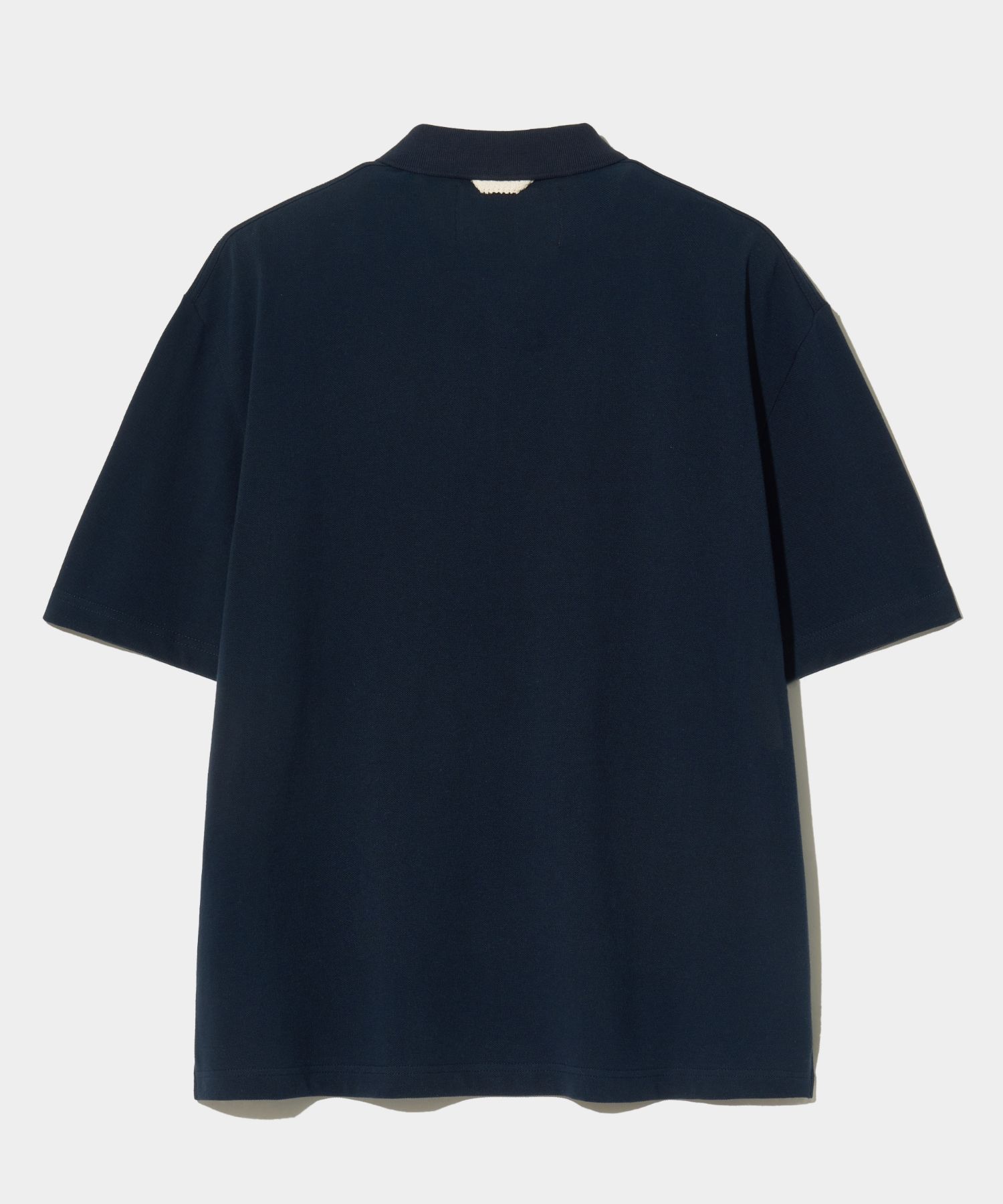 ◆SATUR◆ Basic pique polo short sleeve t-shirt classic navy MUSINSA | SATUR Basic Pique Polo Short-Sleeved T-shirt