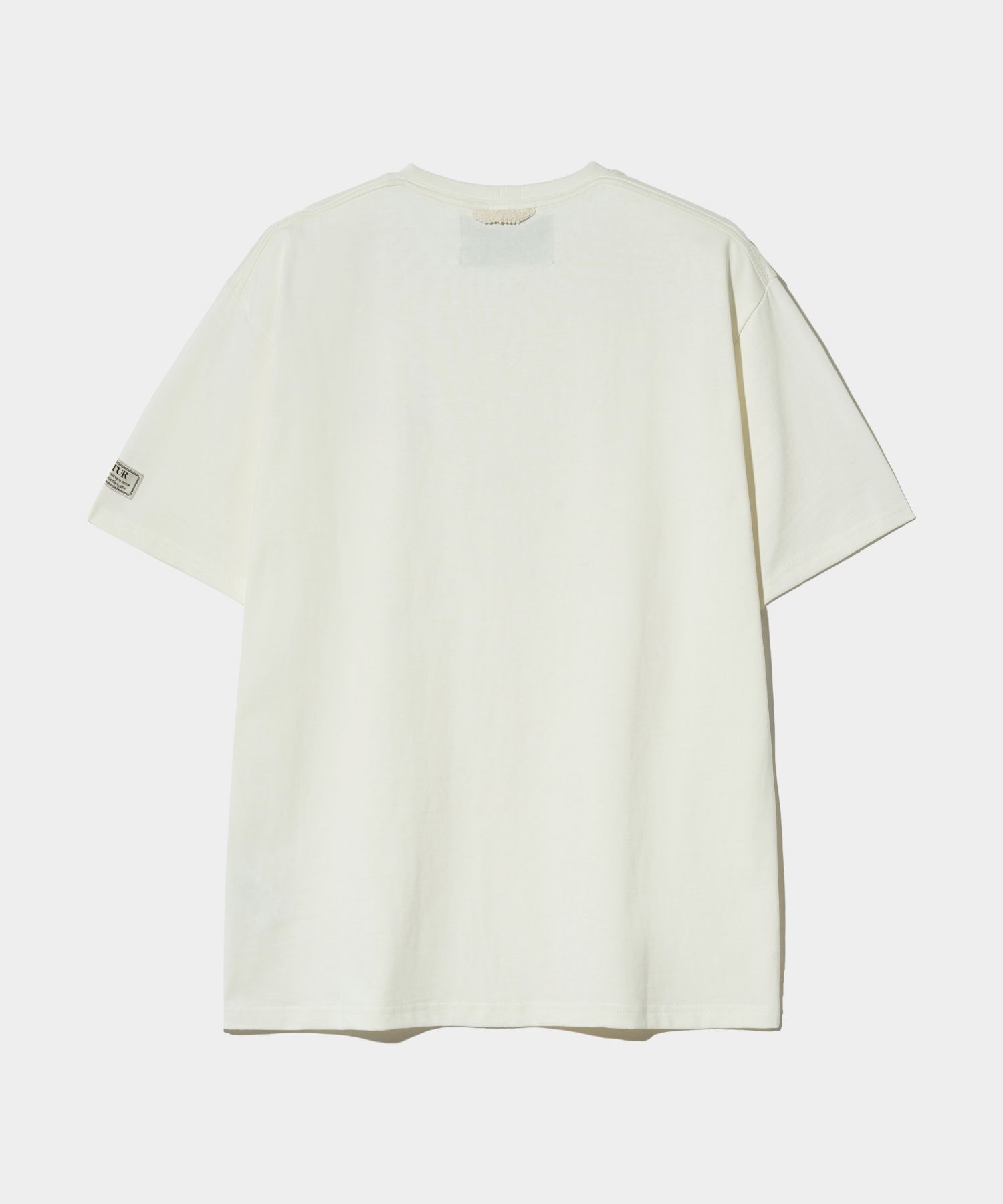 MUSINSA公式 | SATUR Classic Small Logo Short-Sleeved T-Shirt