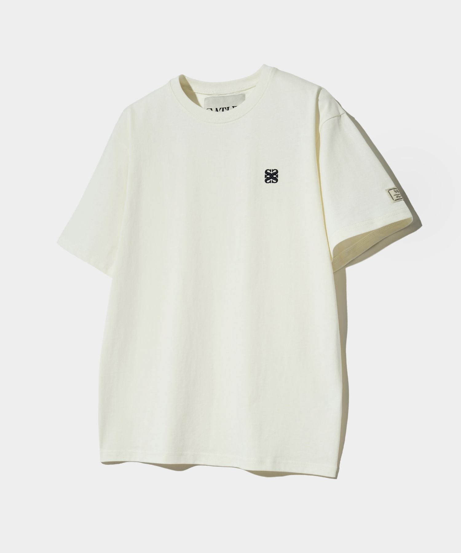MUSINSA公式 | SATUR Classic Small Logo Short-Sleeved T-Shirt