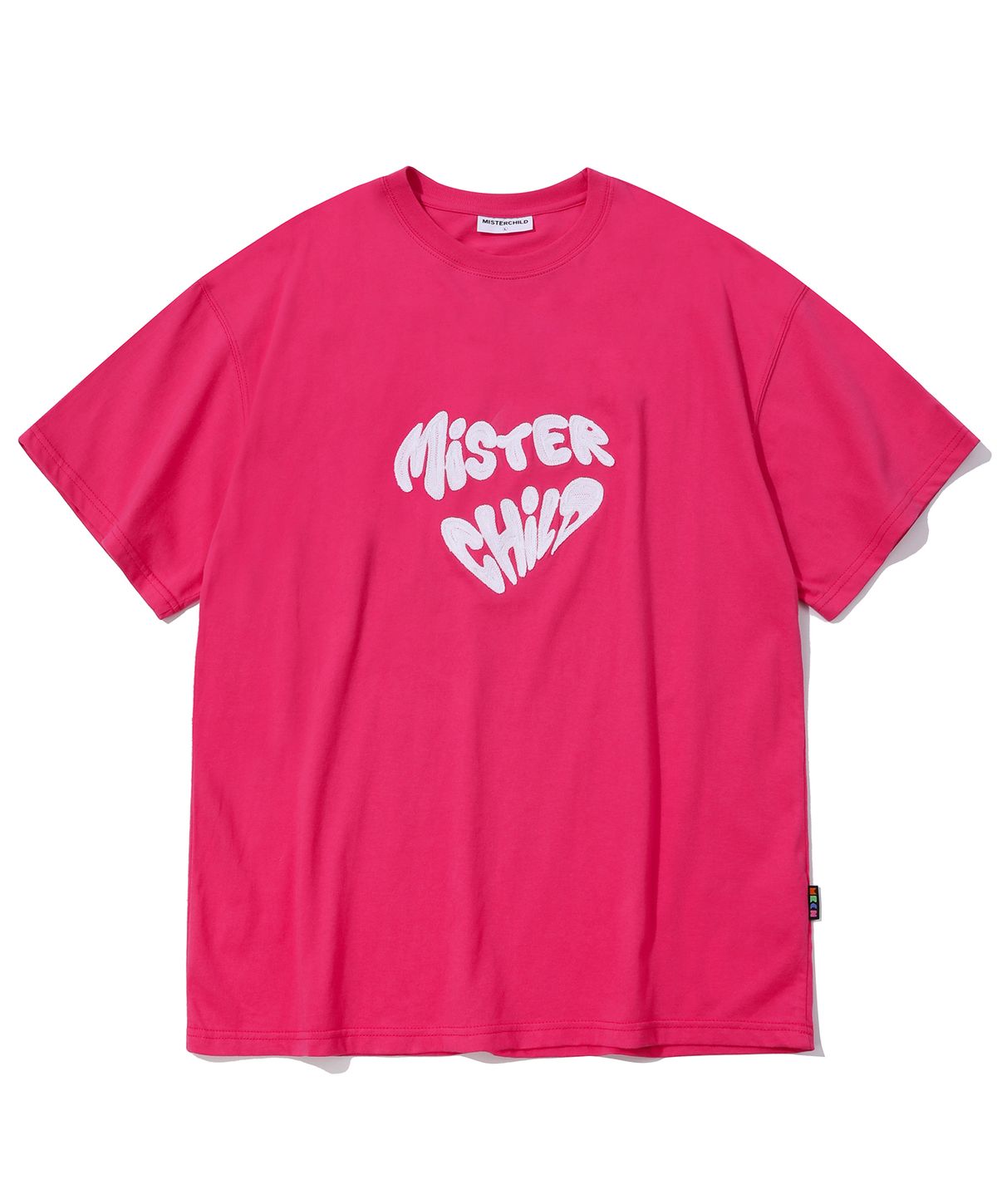 미스터차일드(MISTER CHILD) 하트 비트 티셔츠 마젠타