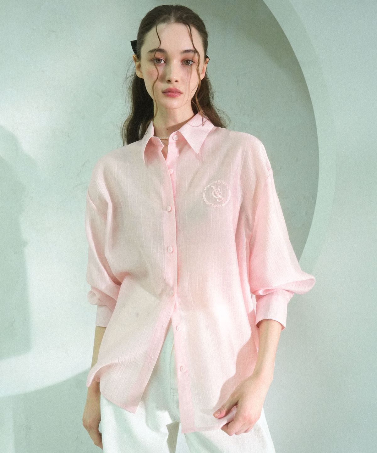 비바셔스(VIVACIOUS) Cencel See-Through Classic Shirt - 7COL