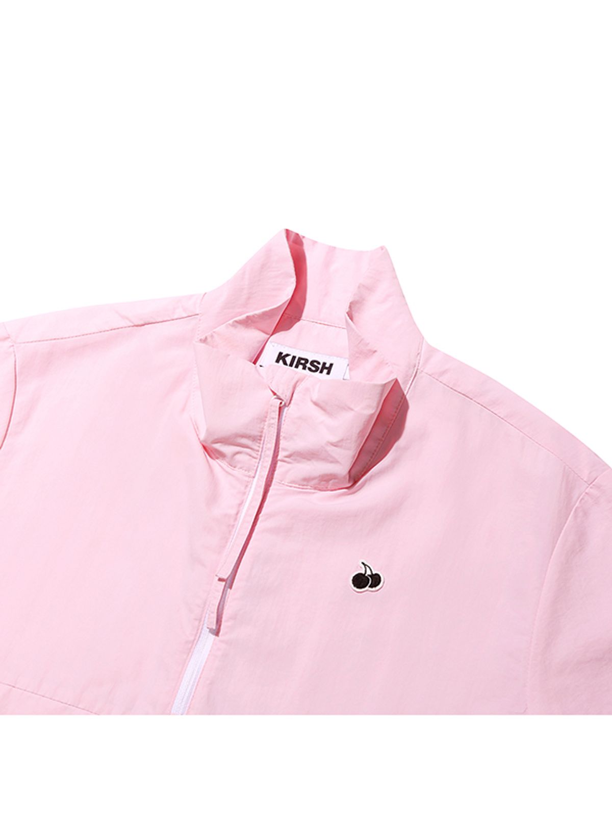 키르시(KIRSH) 유니 모노 체리 하프 집업 아노락 [핑크]