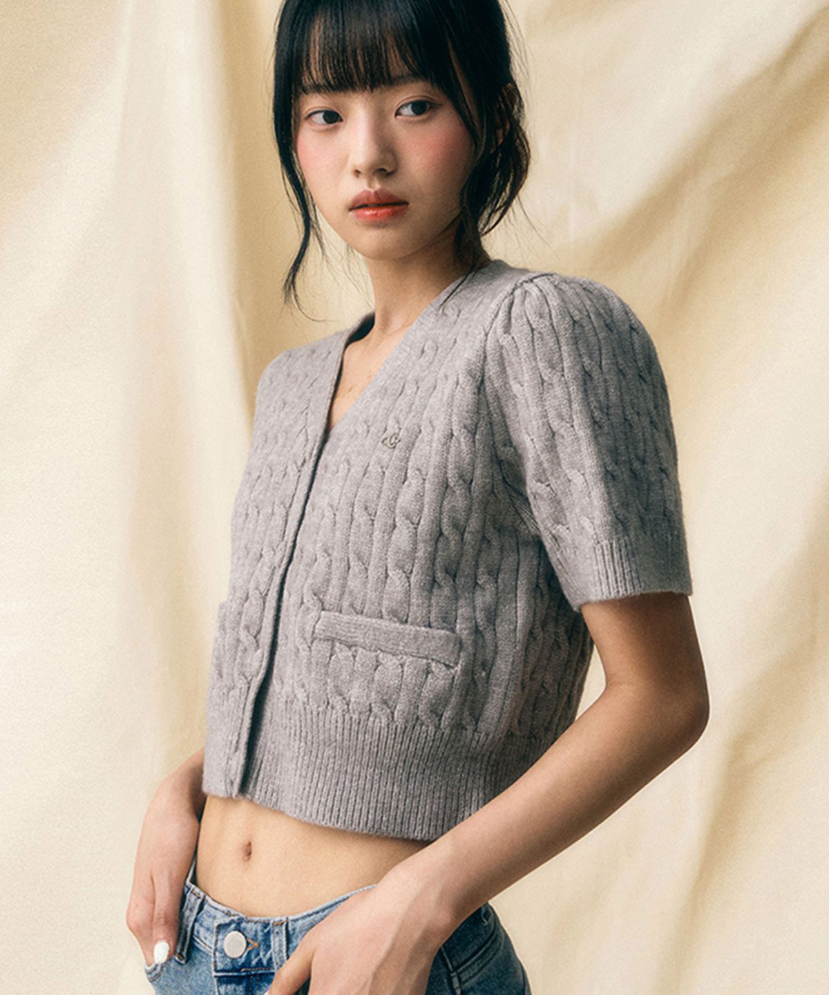 비바셔스(VIVACIOUS) Soft Cable Knit Cardigan - 7COL