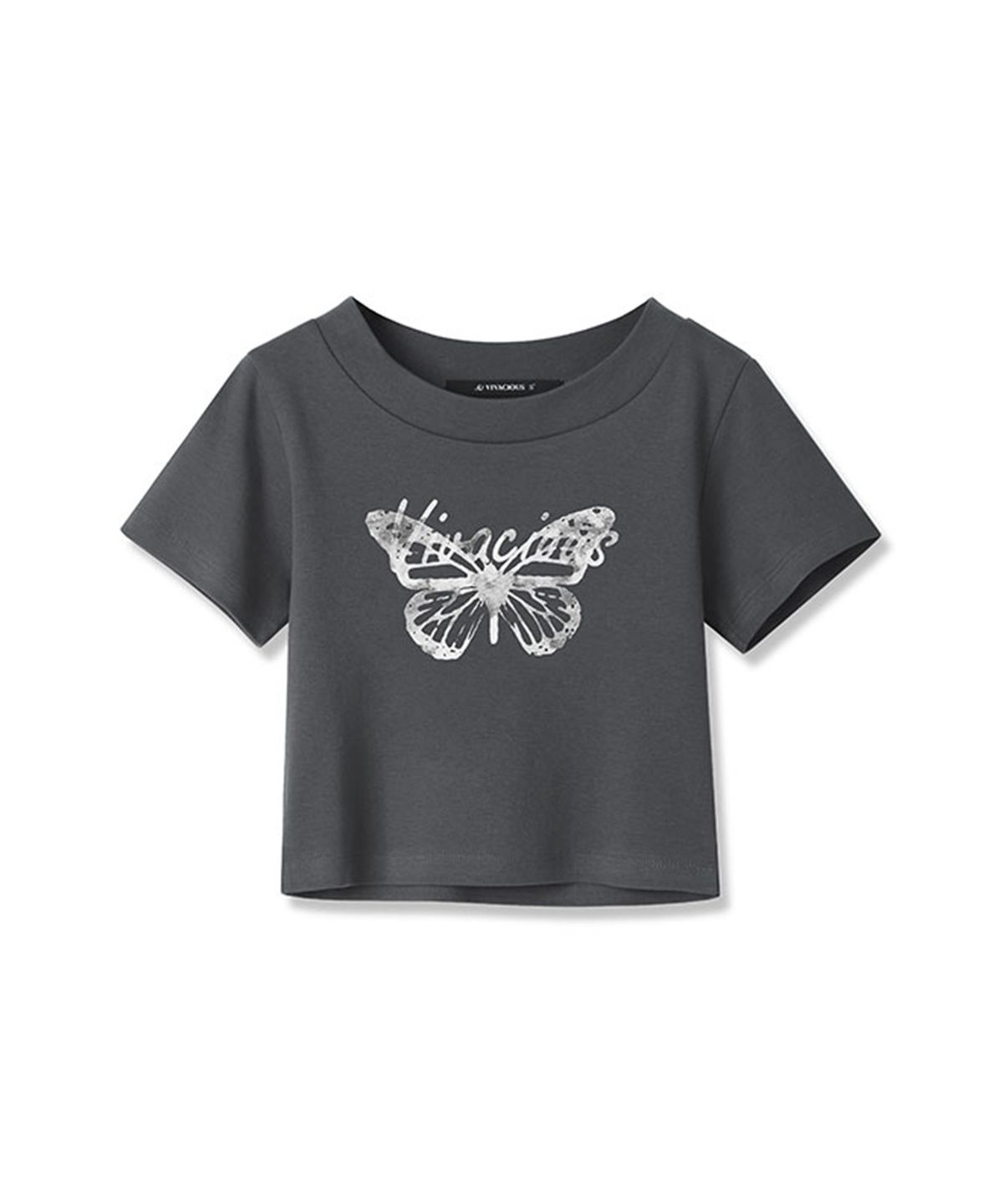 비바셔스(VIVACIOUS) Butterfly Crop t-shirt - 3COL