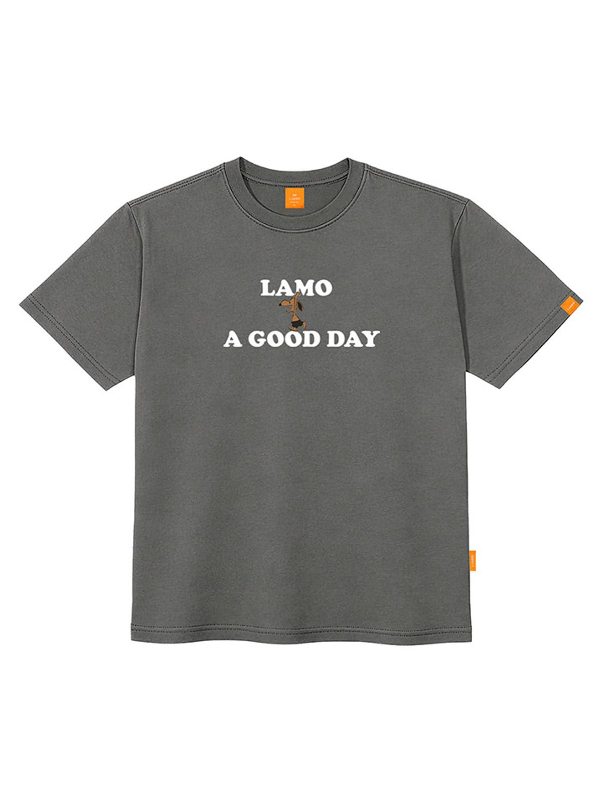 엘라모(LLAMO) 굿데이 반팔티셔츠 남녀공용 빅사이즈 S~4XL