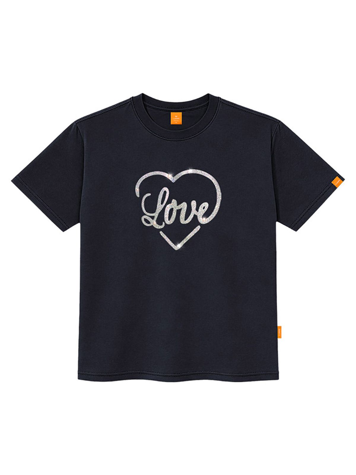 엘라모(LLAMO) 큐빅하트 반팔티셔츠 남녀공용 빅사이즈 S~4XL