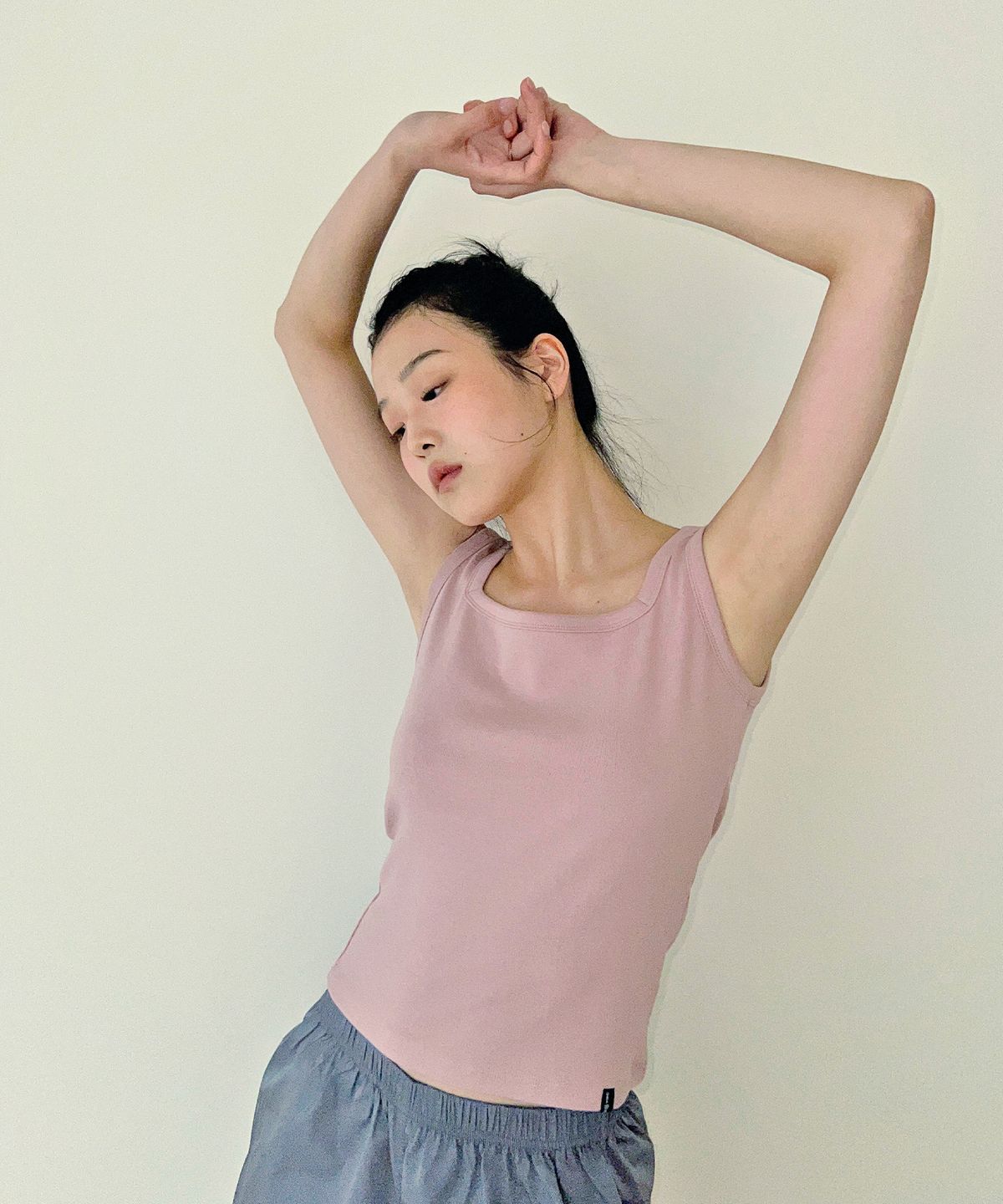 디어스토커(DEARSTALKER) D. BASIC COTTON SQUARE NECK TOP - 5 COLOR