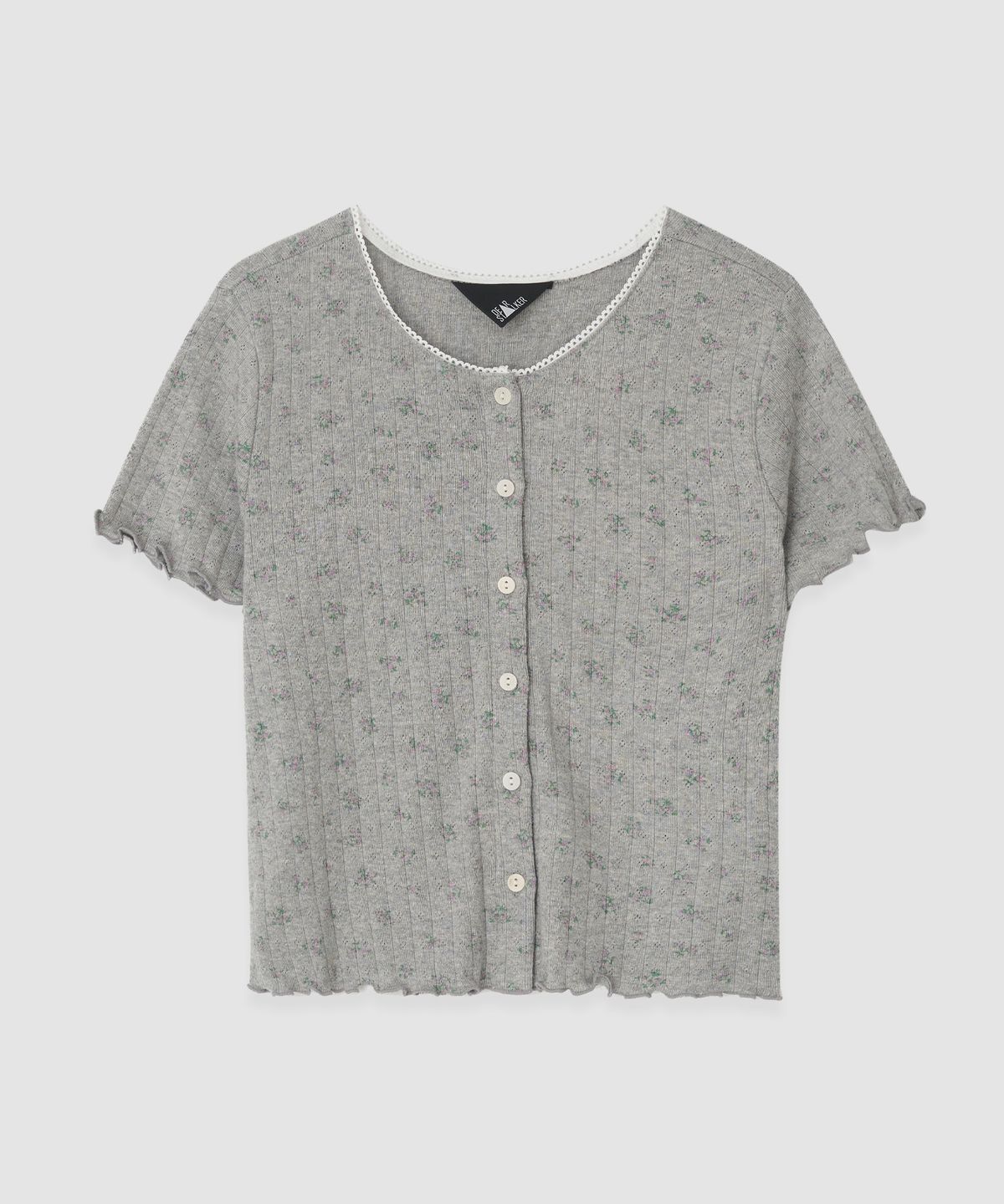 디어스토커(DEARSTALKER) D. BASIC COTTON FLOWER CARDIGAN - 3 COLOR