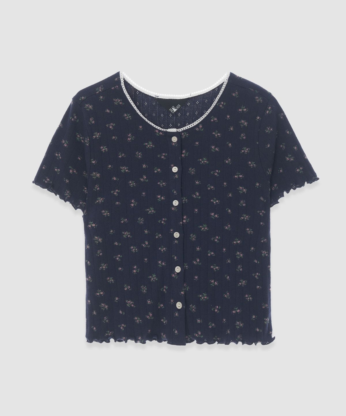디어스토커(DEARSTALKER) D. BASIC COTTON FLOWER CARDIGAN - 3 COLOR