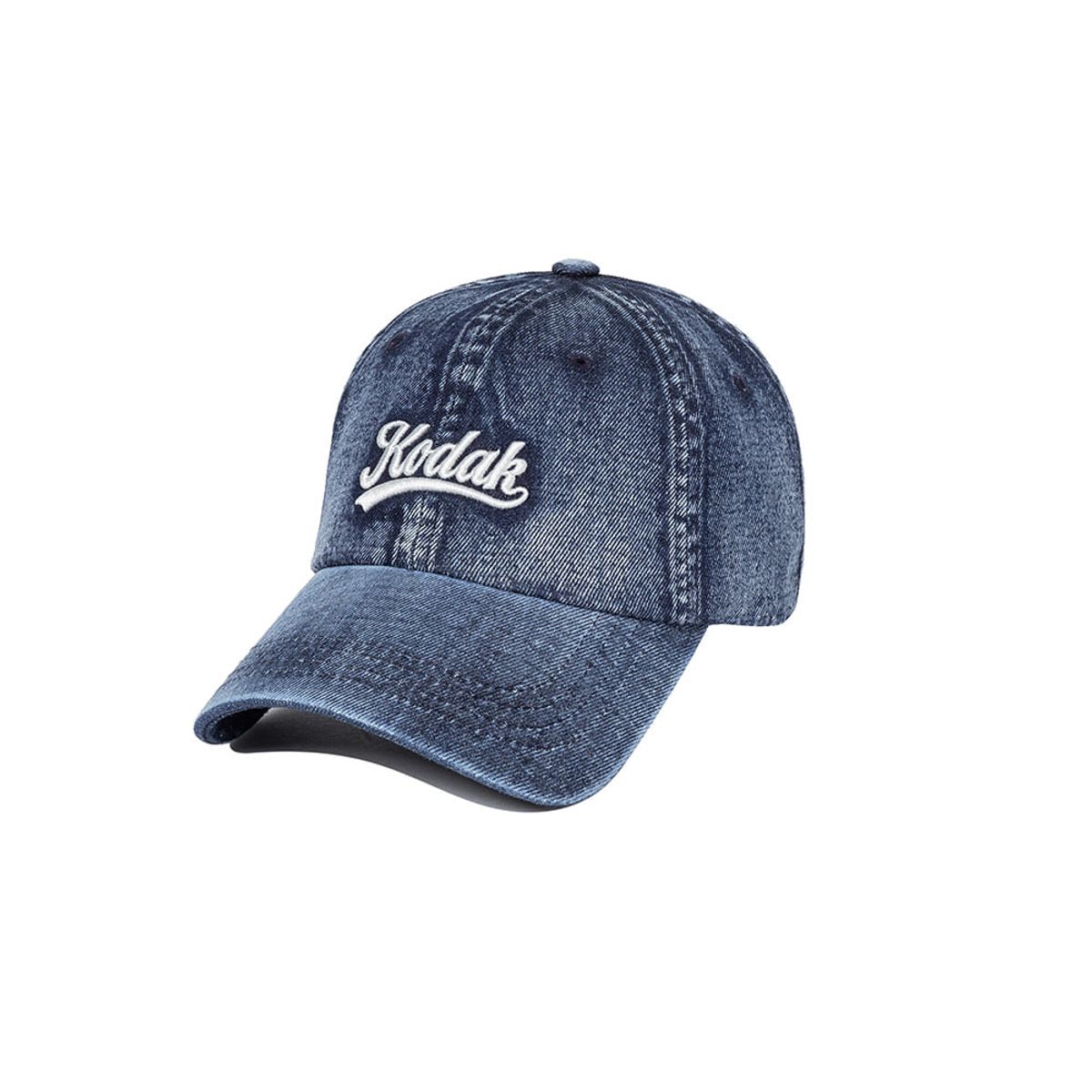 코닥(KODAK) 워싱 데님 릴렉스핏 볼캡 DENIM