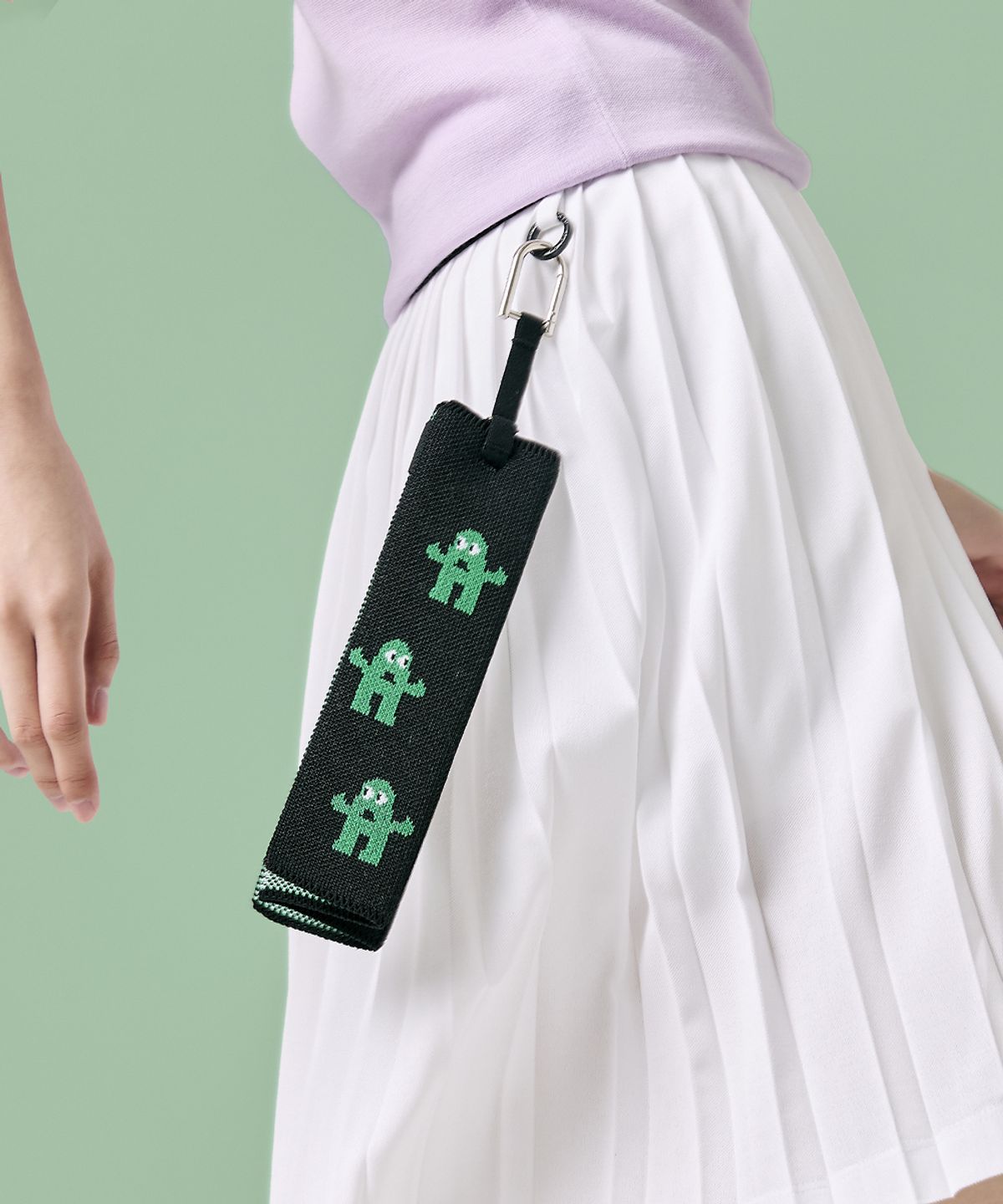 앤드 골프(AND GOLF) Pleats Ball Towel Small ANDY Green