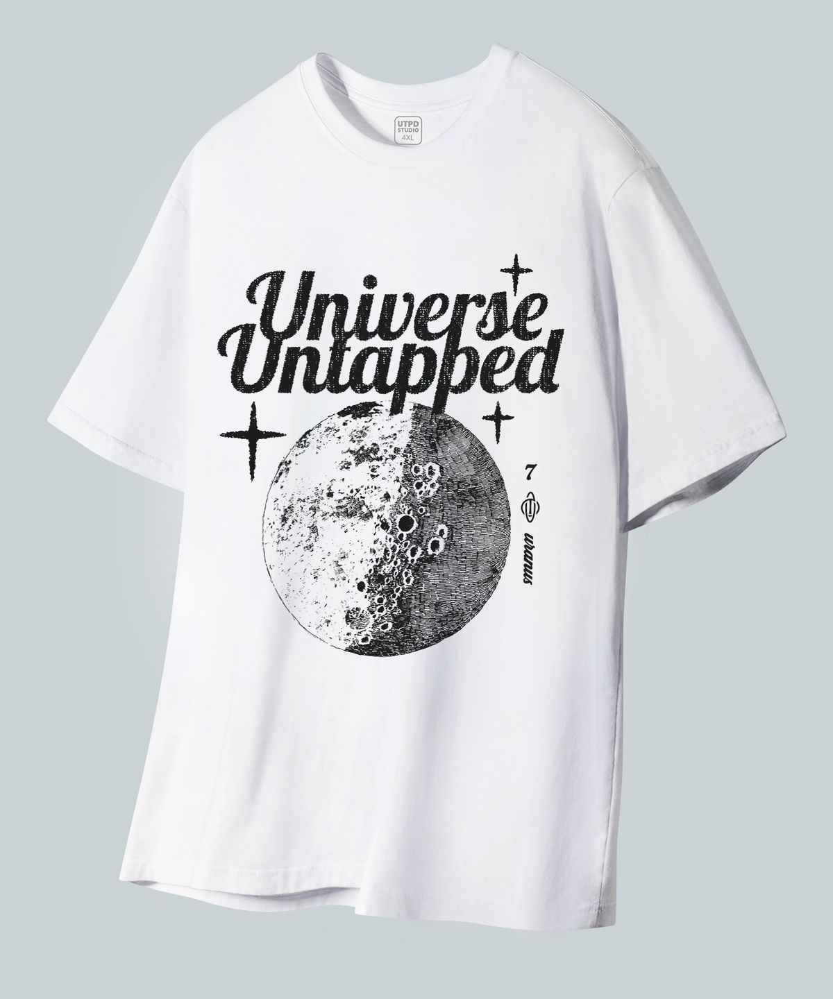 언탭트 스튜디오(UNTAPPED STUDIO) 우라노스7 퓨어코튼 빅 오버핏 반팔 티셔츠 2 COLOR