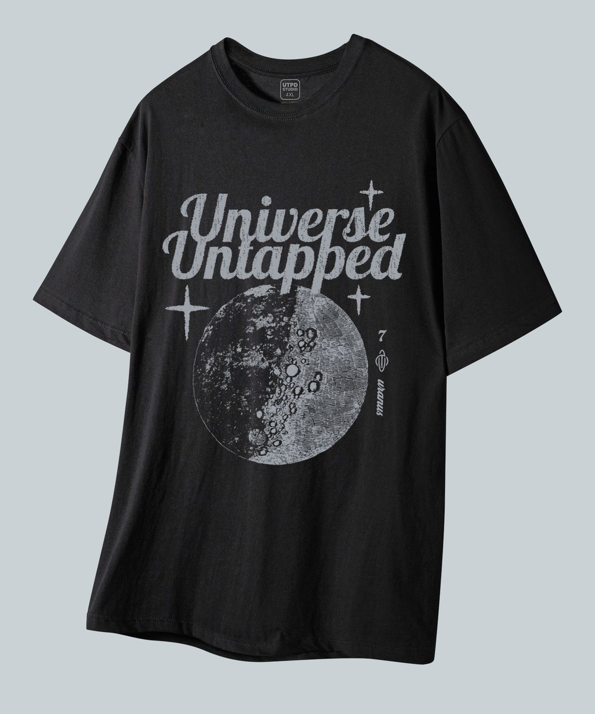언탭트 스튜디오(UNTAPPED STUDIO) 우라노스7 퓨어코튼 빅 오버핏 반팔 티셔츠 2 COLOR