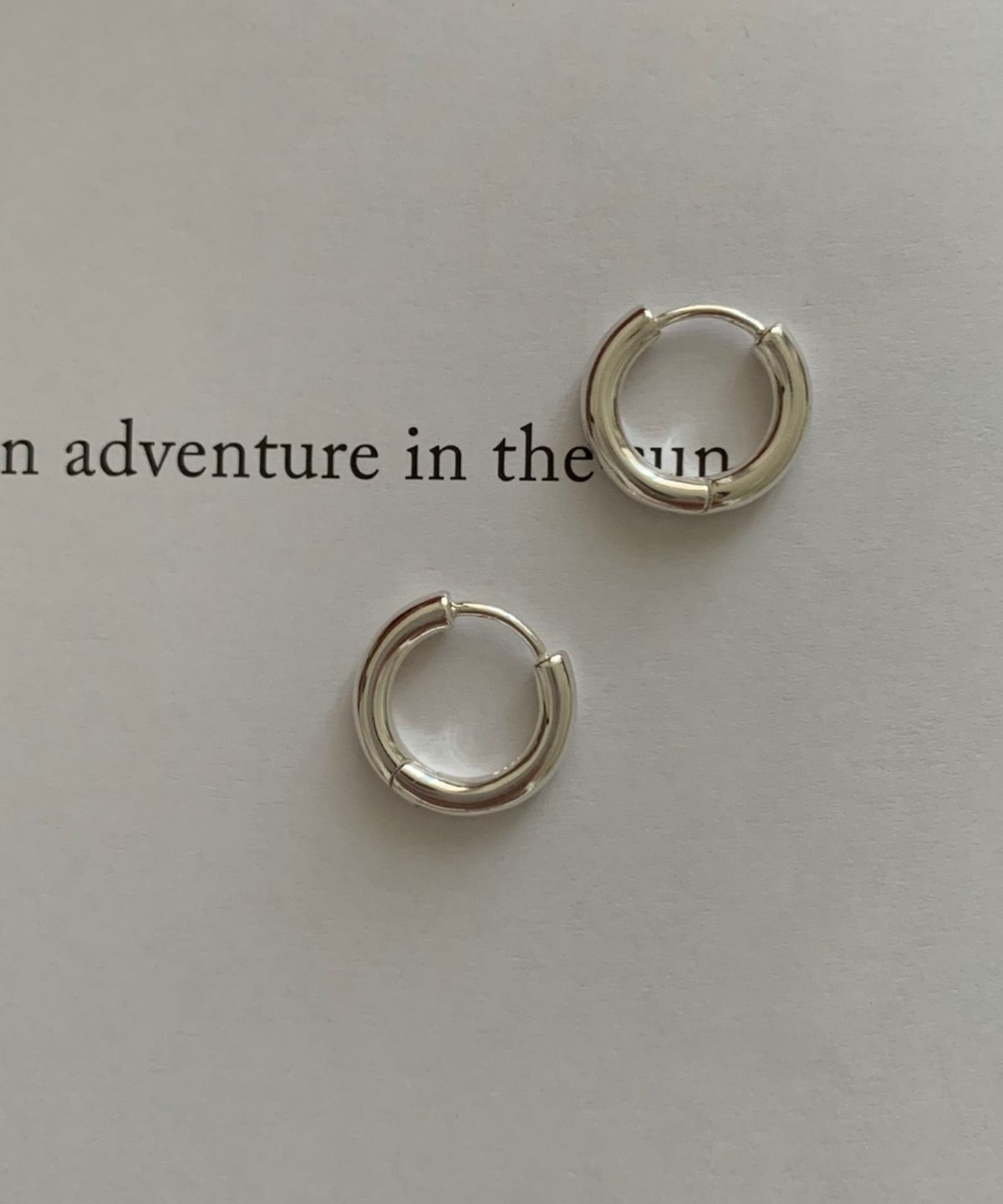 바라두(BARADU) [BARADU 925]Basic mini tube hoop earrings