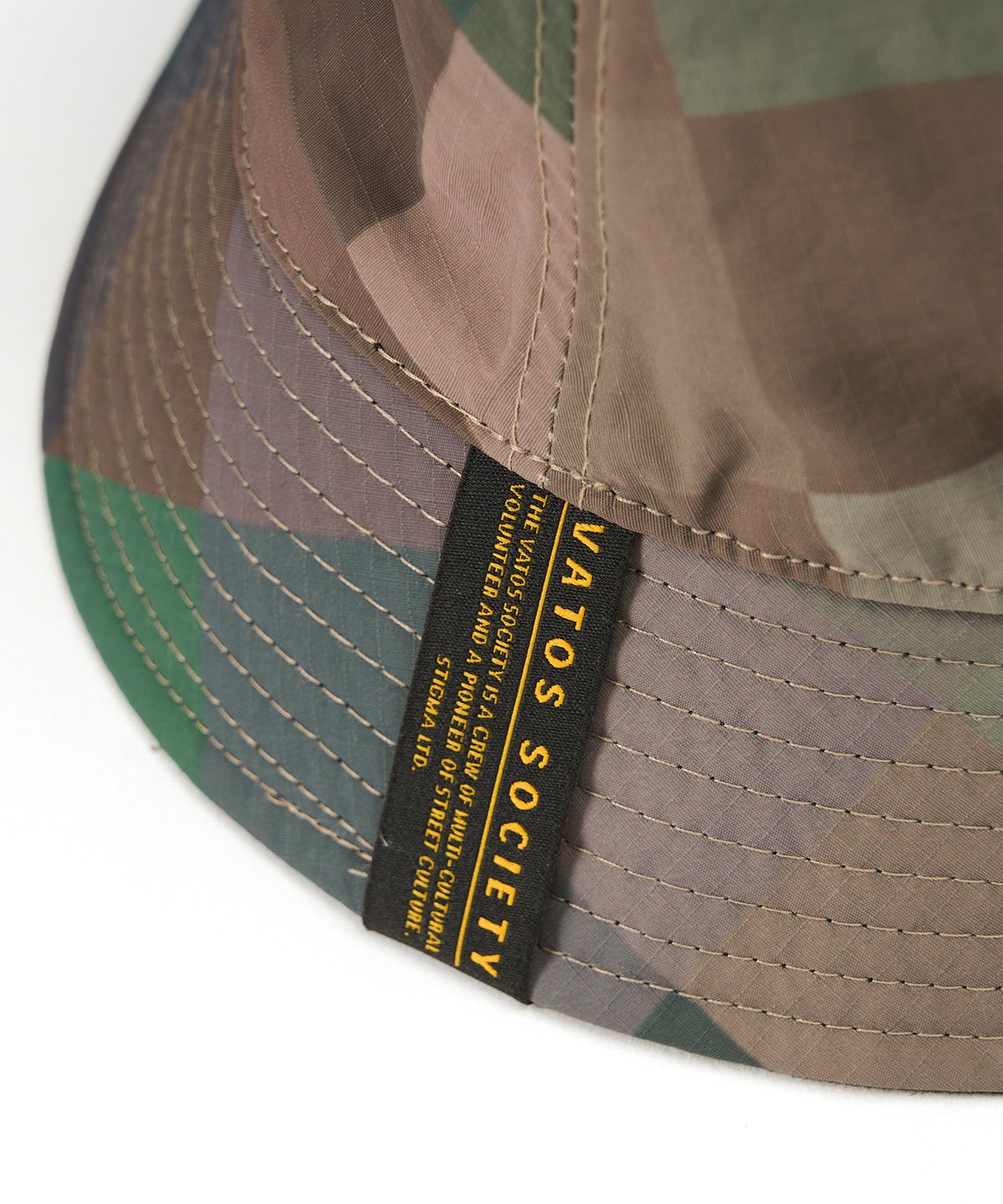 스티그마(STIGMA) Square Camouflage Reversible Bucket Hat Green