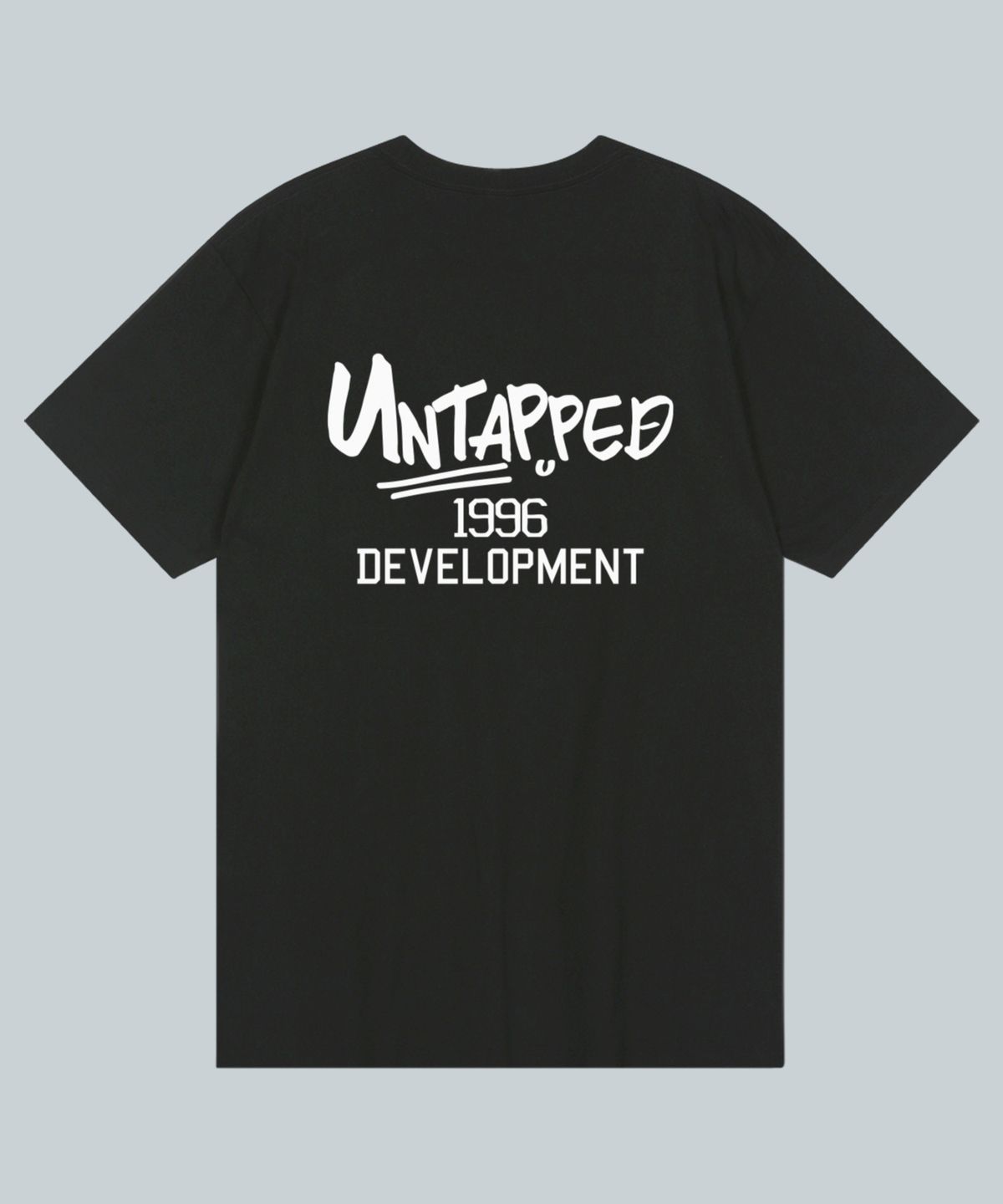 언탭트 스튜디오(UNTAPPED STUDIO) 디벨롭먼트 시그니처 퓨어코튼 빅 오버핏 반팔 티셔츠 2 COLOR