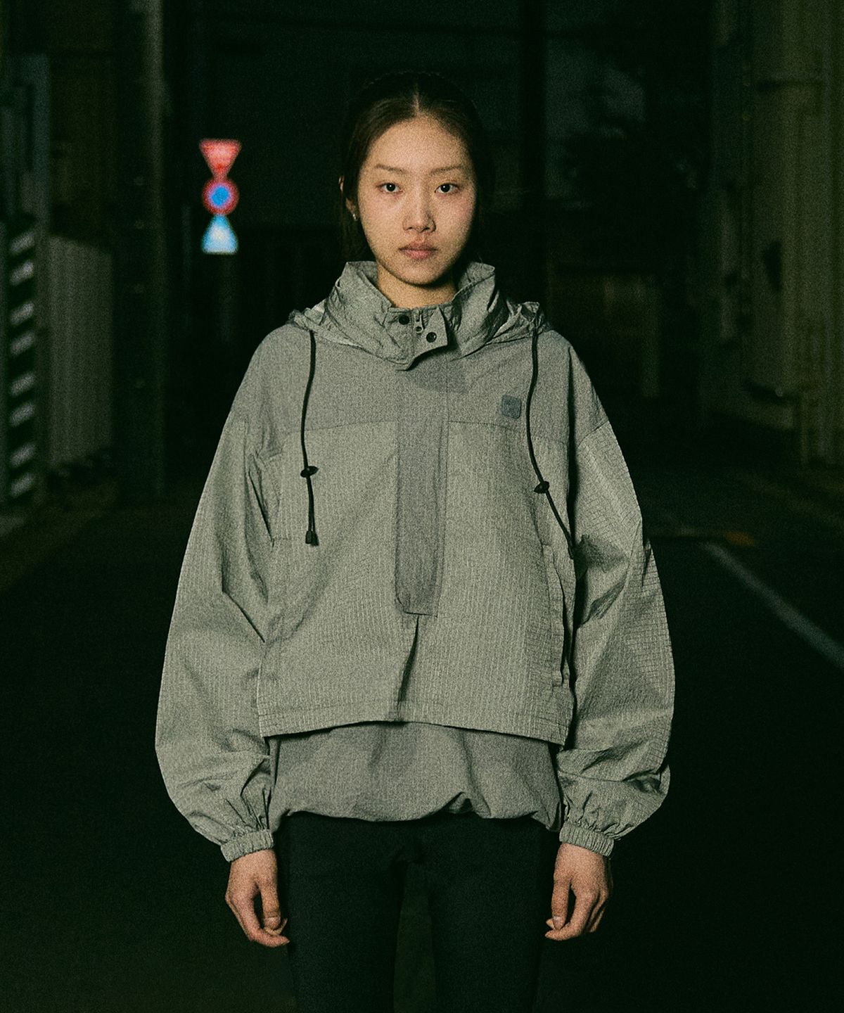 캠프사이드(CAMPSIDE) C2 더블트래커 아노락 자켓 그레이 CJK112