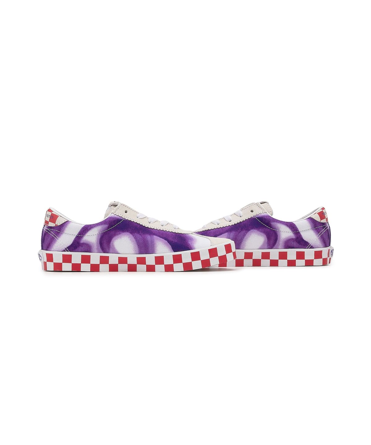 반스(VANS) 반스Ⅹ더뮤지엄비지터 스포츠 로우 - 화이트:퍼플 / VN000D09WHP1