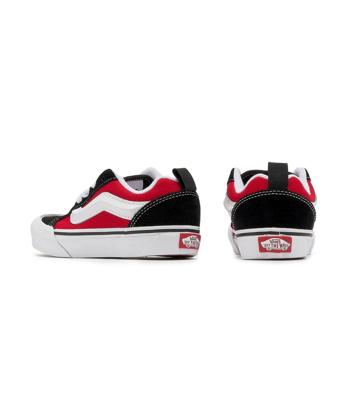 반스 키즈(VANS KIDS) 뉴스쿨 키즈 - 블랙:레이싱 레드 / VN000CYUBRR1