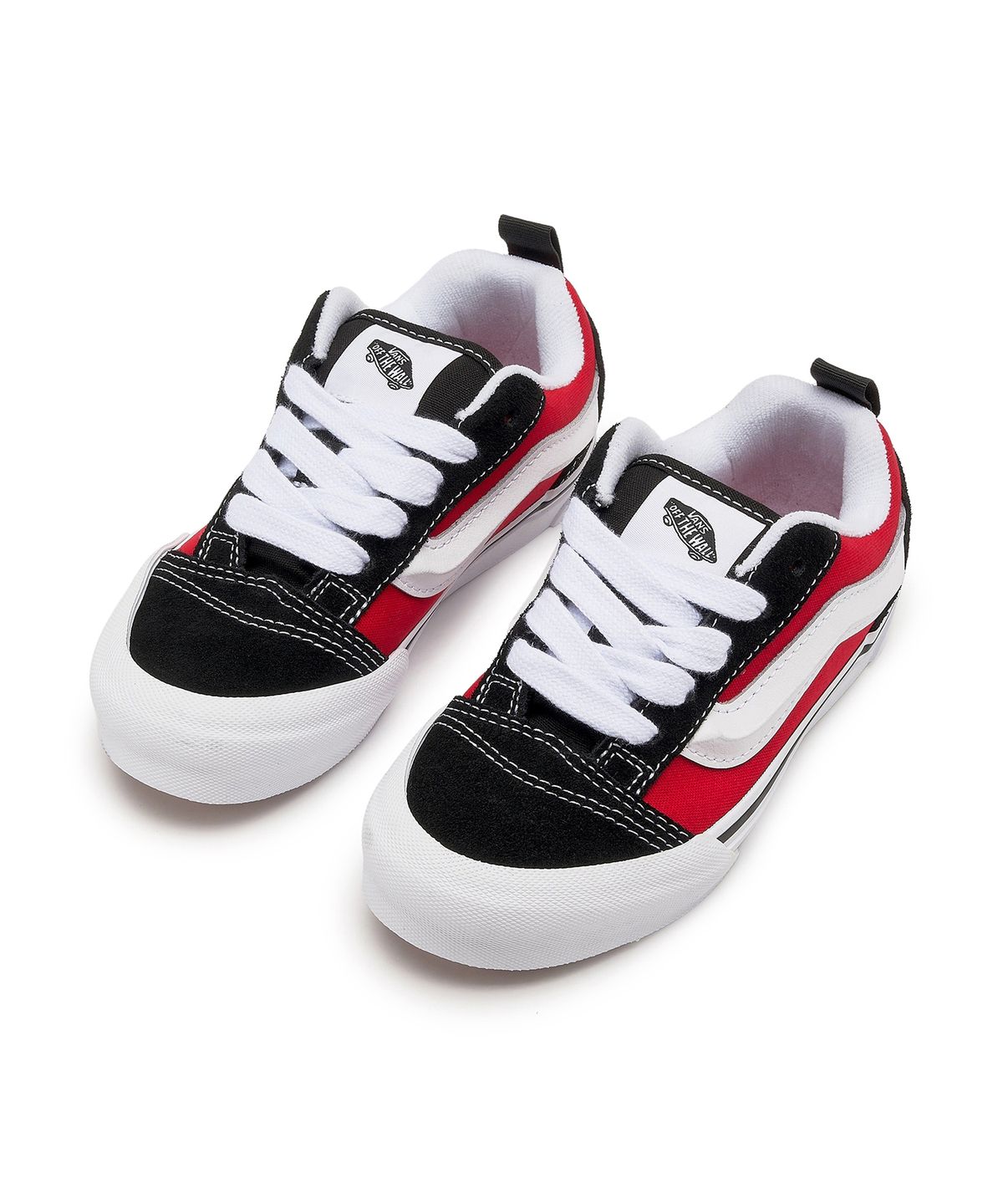 반스 키즈(VANS KIDS) 뉴스쿨 키즈 - 블랙:레이싱 레드 / VN000CYUBRR1