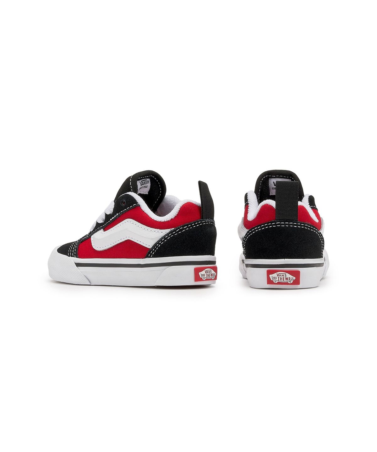 반스 키즈(VANS KIDS) 뉴스쿨 엘라스틱 레이스 토들러 - 블랙:레이싱 레드 / VN000D0KBRR1