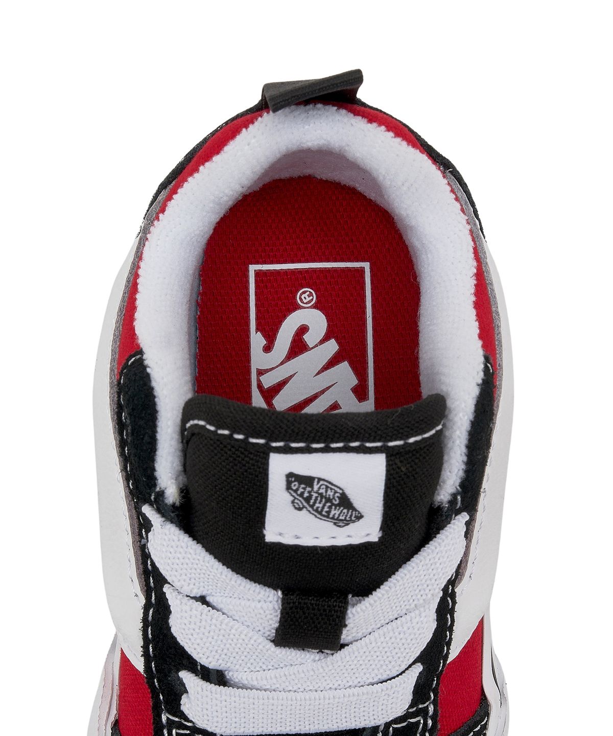반스 키즈(VANS KIDS) 뉴스쿨 엘라스틱 레이스 토들러 - 블랙:레이싱 레드 / VN000D0KBRR1