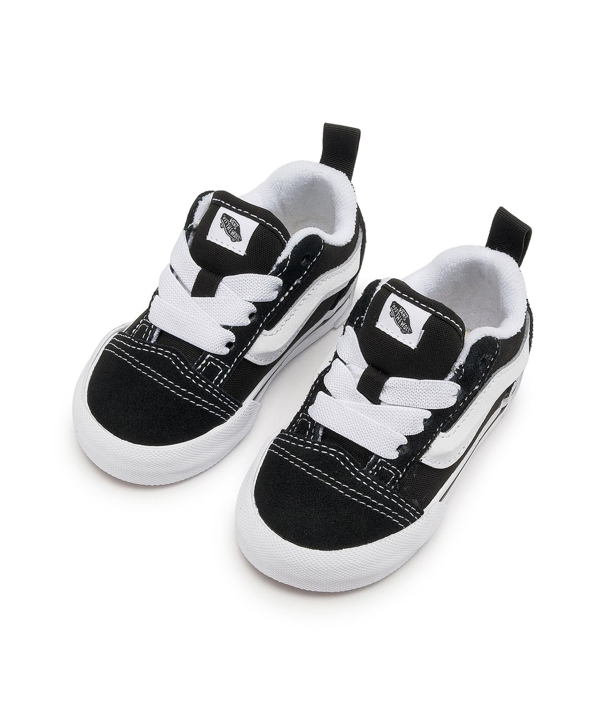 반스 키즈(VANS KIDS) 뉴스쿨 엘라스틱 레이스 토들러 - 블랙:트루 화이트 / VN000D0K6BT1