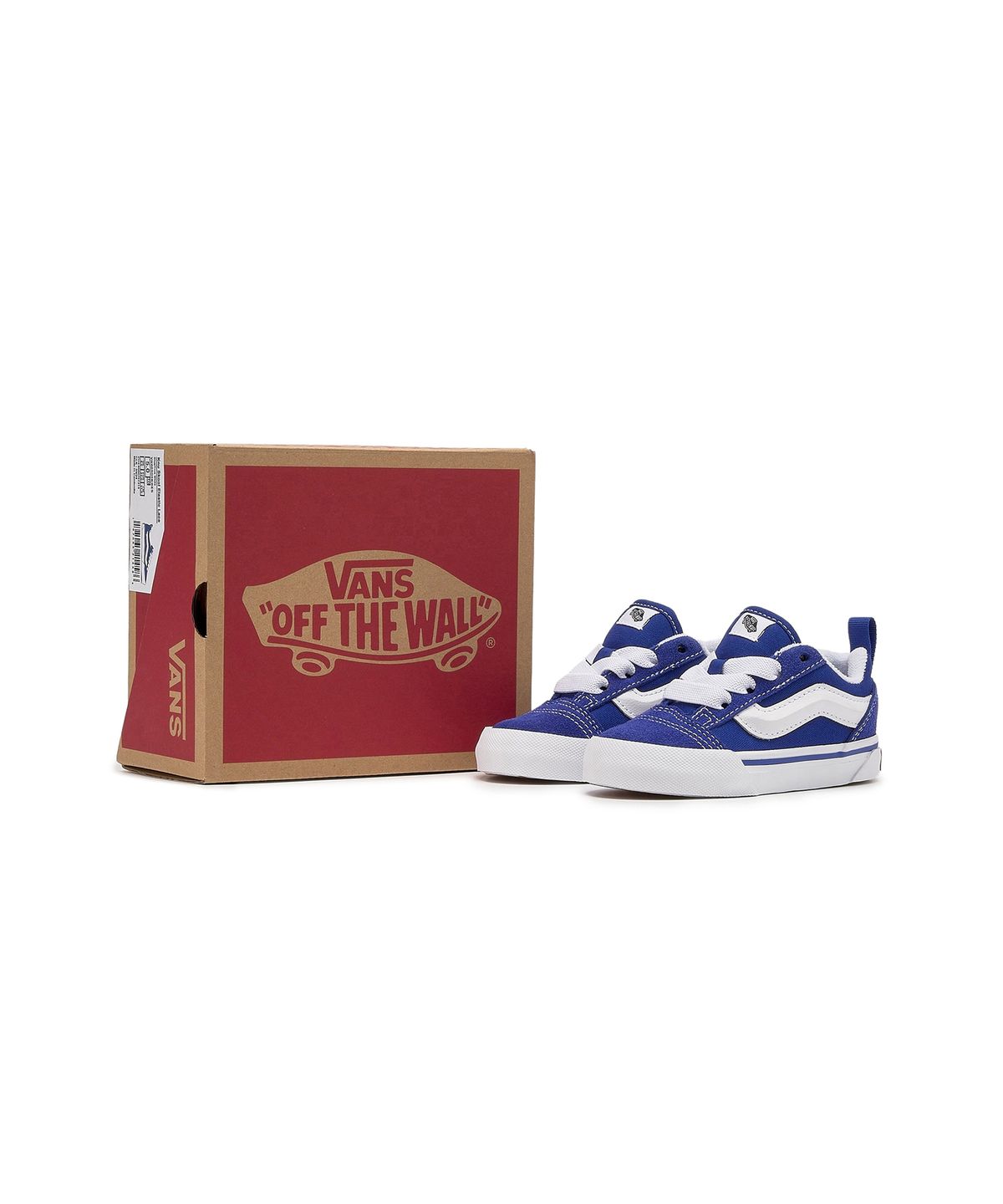반스 키즈(VANS KIDS) 뉴스쿨 엘라스틱 레이스 토들러 - 블루:트루 화이트 / VN000D0KBES1