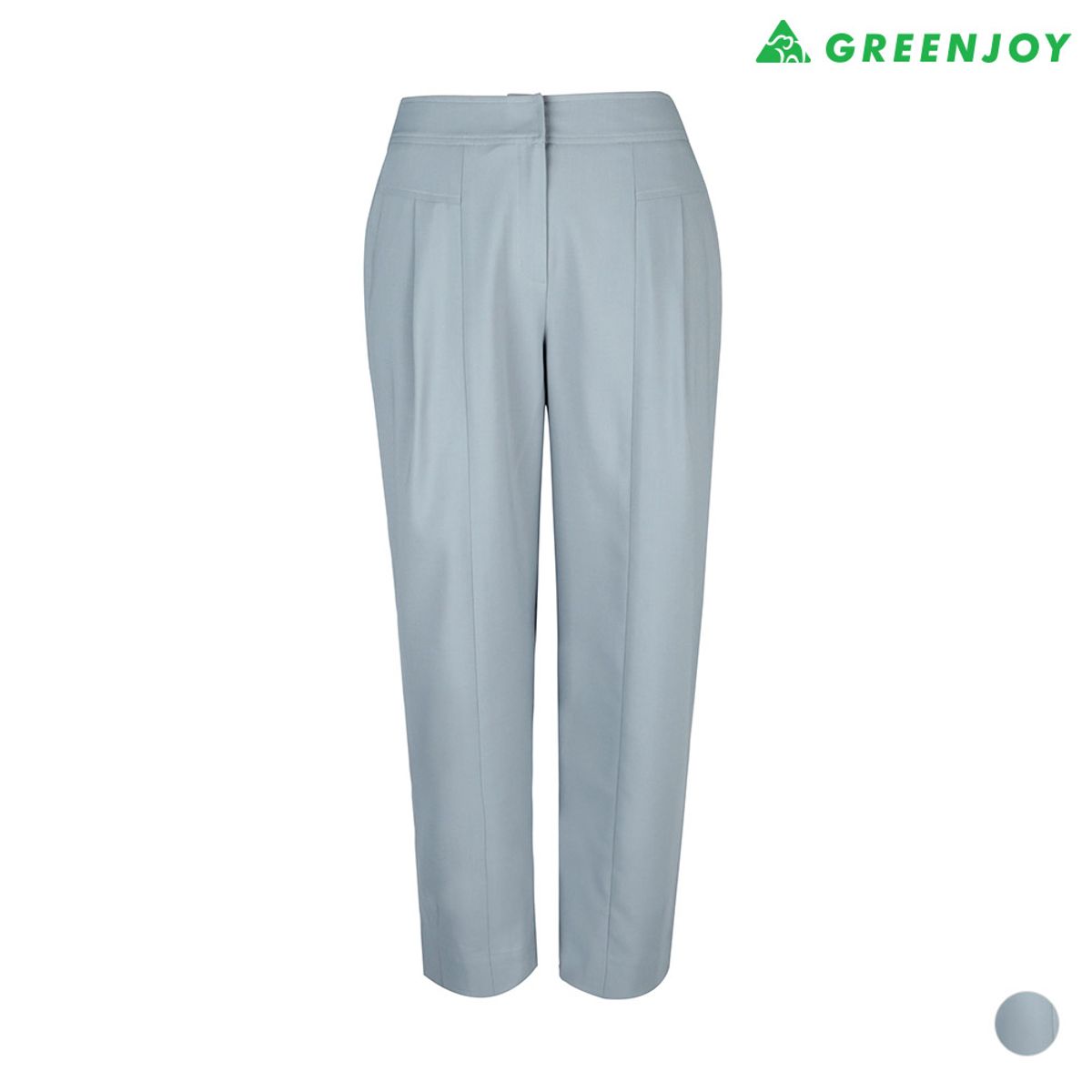 그린조이(GREENJOY) 여성 8부 라인밴딩 세미배기핏팬츠