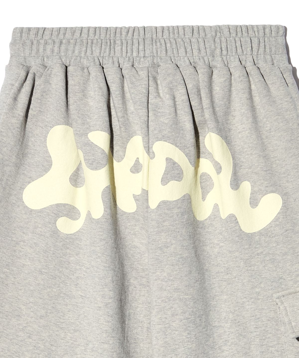 피스메이커(PIECE MAKER) TS LOGO BERMUDA SWEAT PANTS (GREY)