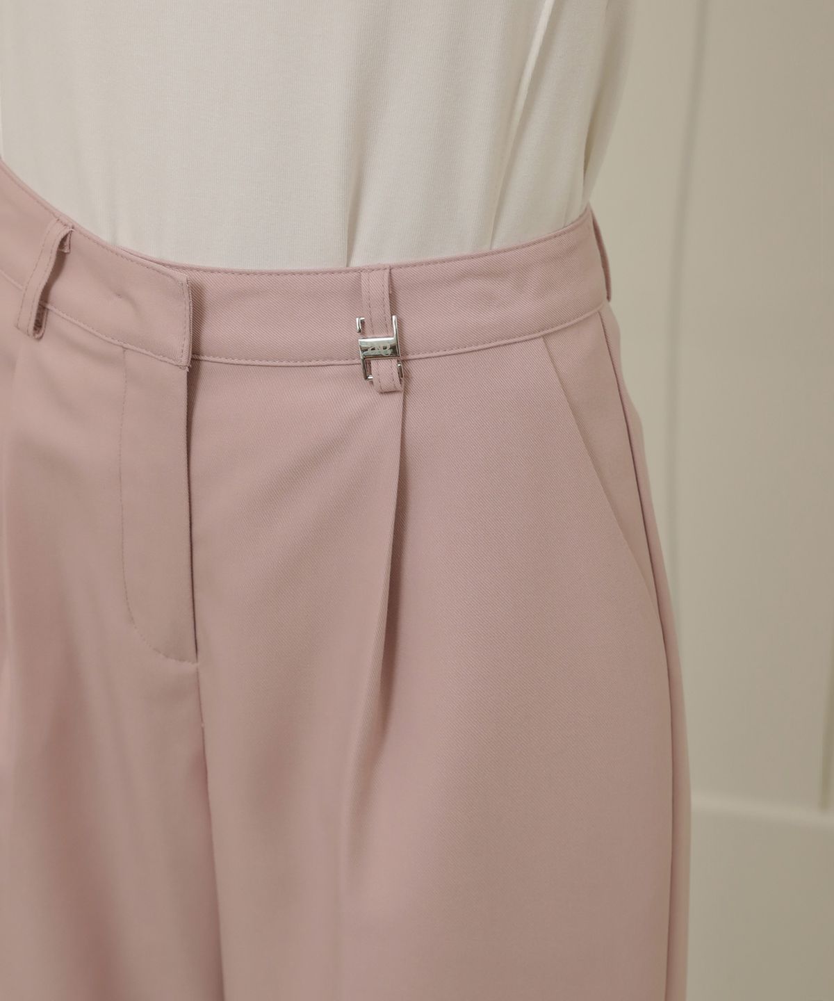 논앤논(NON AND NON) Classic One tuck Slacks_NSSL462 (Pink)