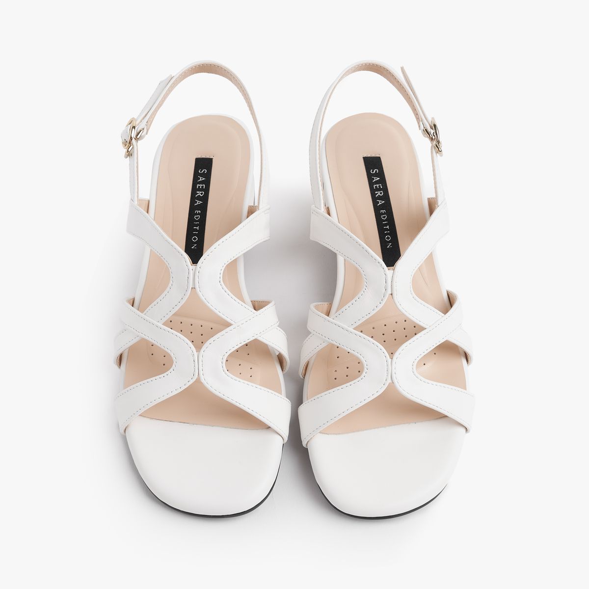 세라(SAERA) 에디션 스트랩 가죽 샌들 3CM O24S212