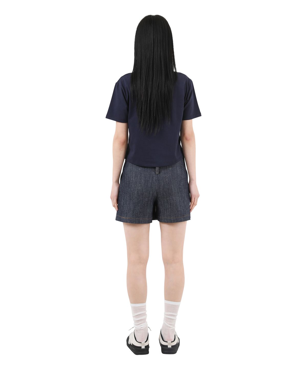 카타르시스(KATHARSIS) 데일리 데님 로우라이즈 팬츠 스커트 진청 ONESIZE
